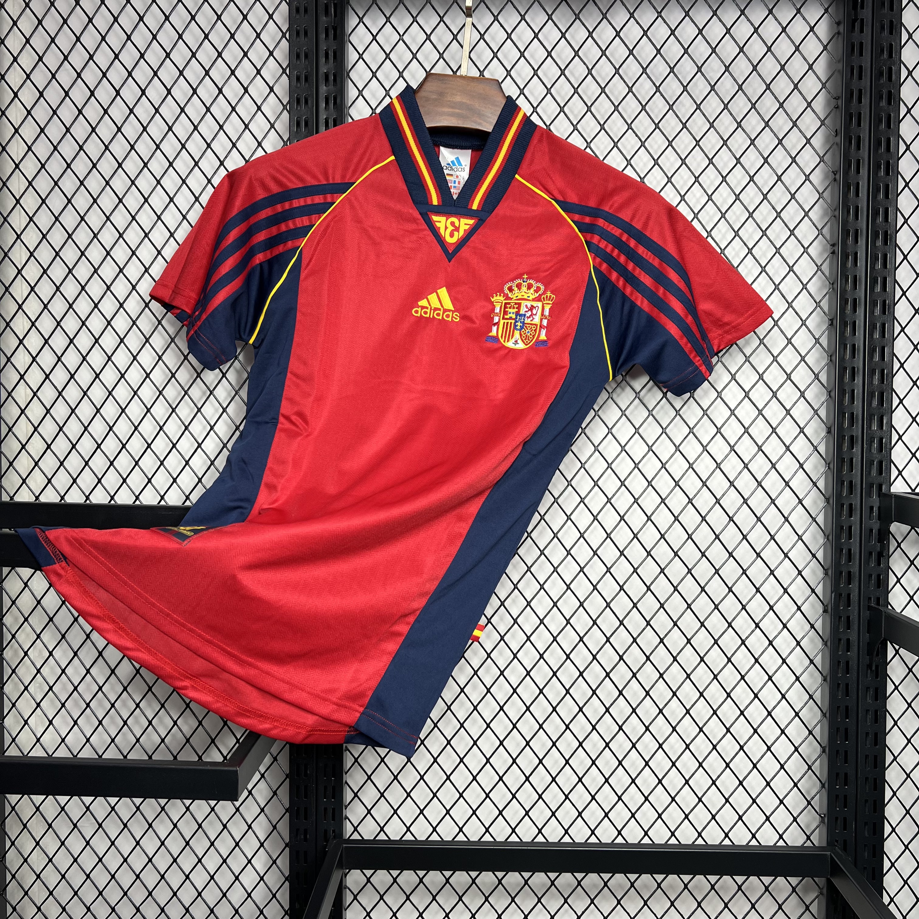 AlphaJersey-Retro Spain 1998 Home Stadium Jersey