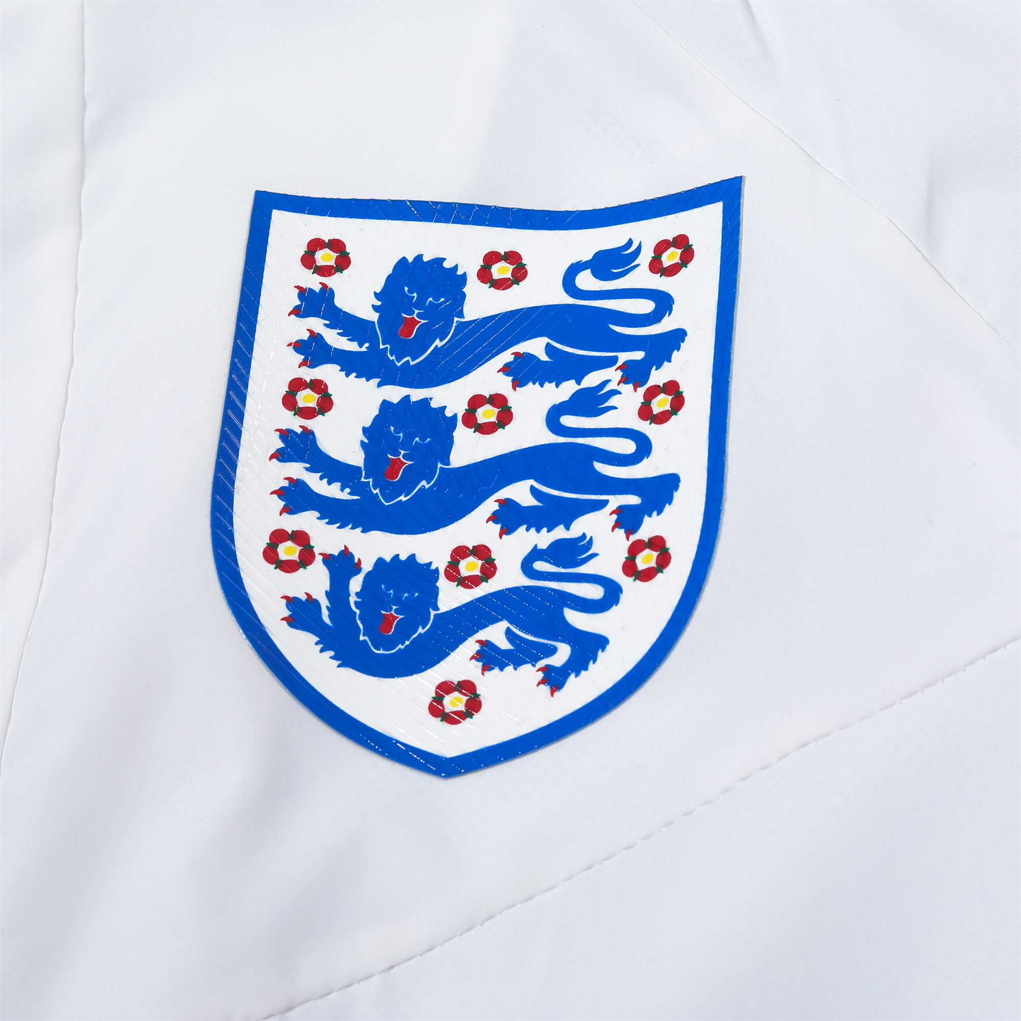 AlphaJersey-England 2024 National Team Anthem White Hooded Windbreaker - Player Version