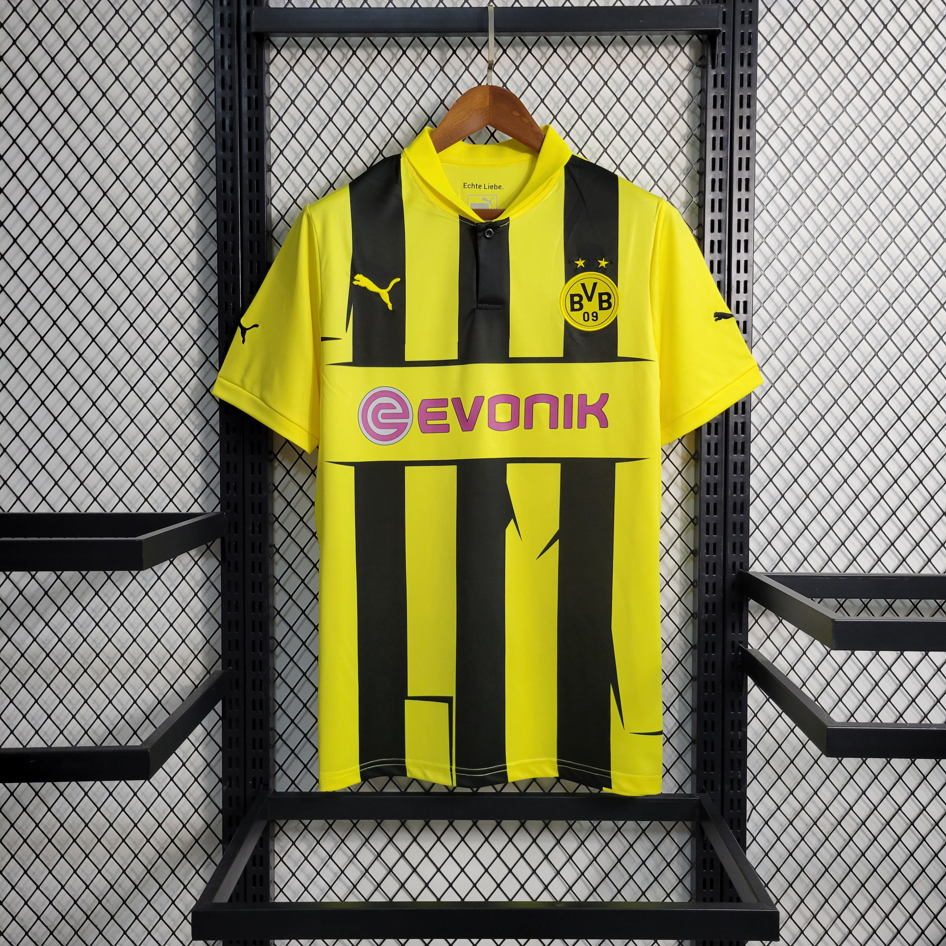 AlphaJersey-Retro Dortmund 12-13 Home Stadium Jersey