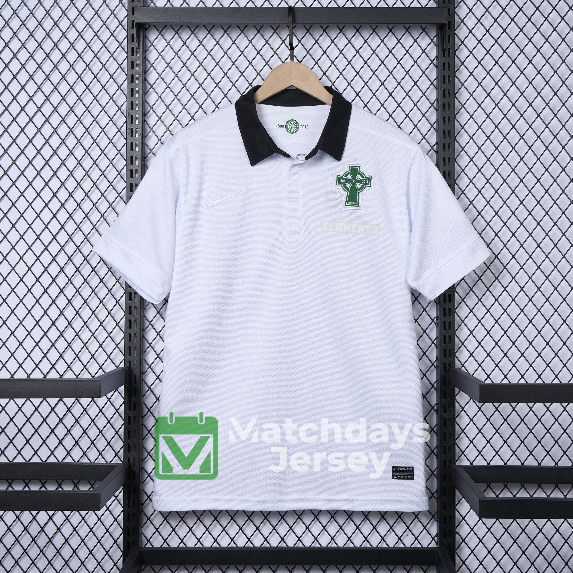 AlphaJersey-Retro Celtic 2012-13 Third 125th Anniversary White POLO Shirt