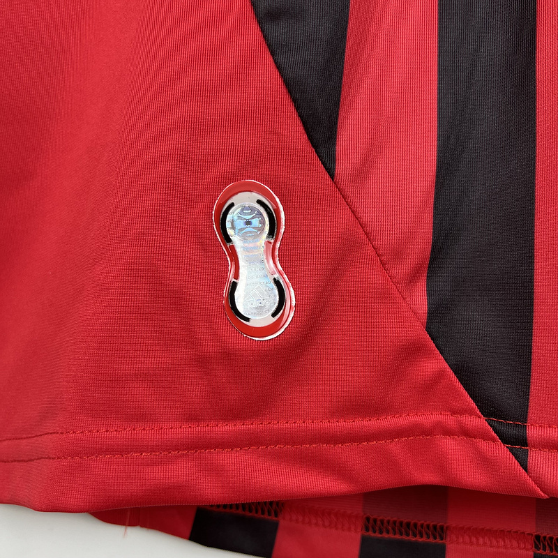 AlphaJersey-Retro AC Milan 2007-08 Home Long Sleeve Jersey