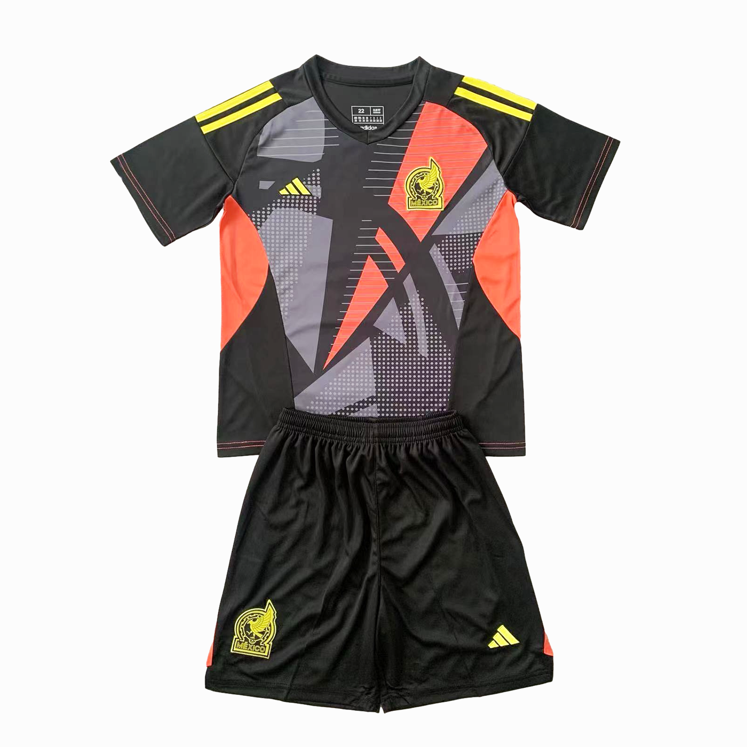 AlphaJersey-Mexico 2024 Goalkeeper Kids Kit - Black