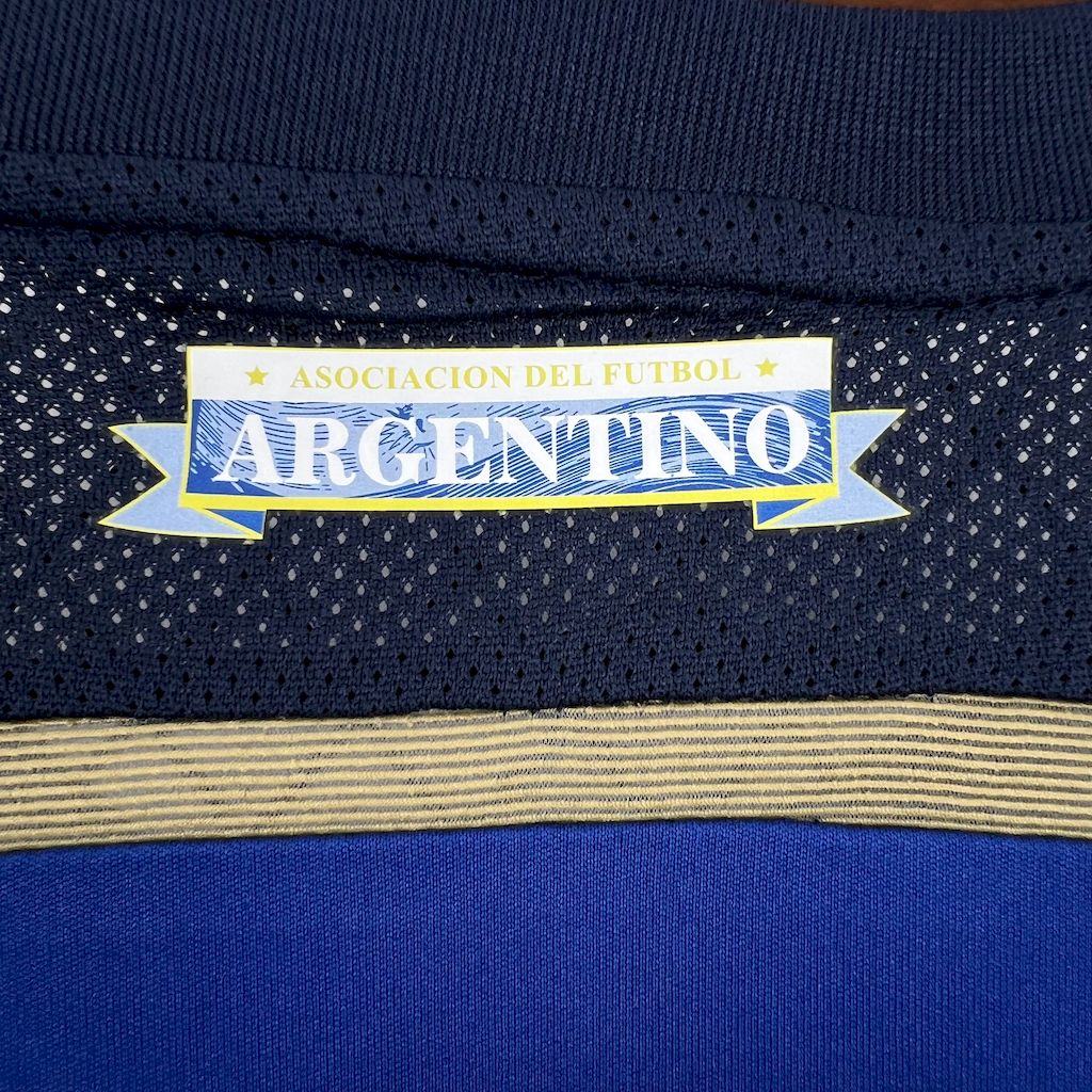 AlphaJersey-Retro Argentina 2014 Away Long Sleeves Jersey