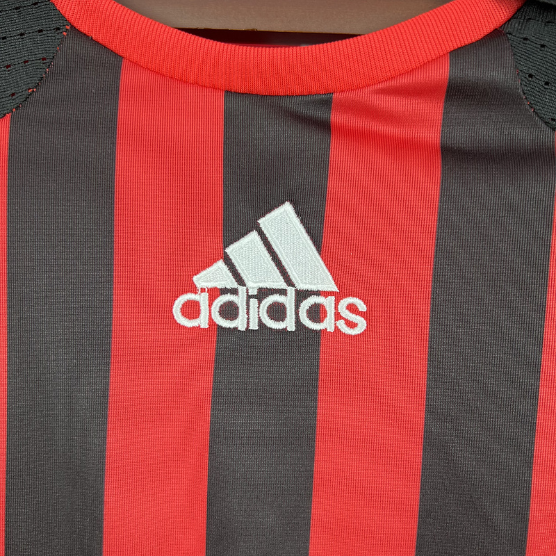 AlphaJersey-Retro AC Milan 2007-08 Home Long Sleeve Jersey