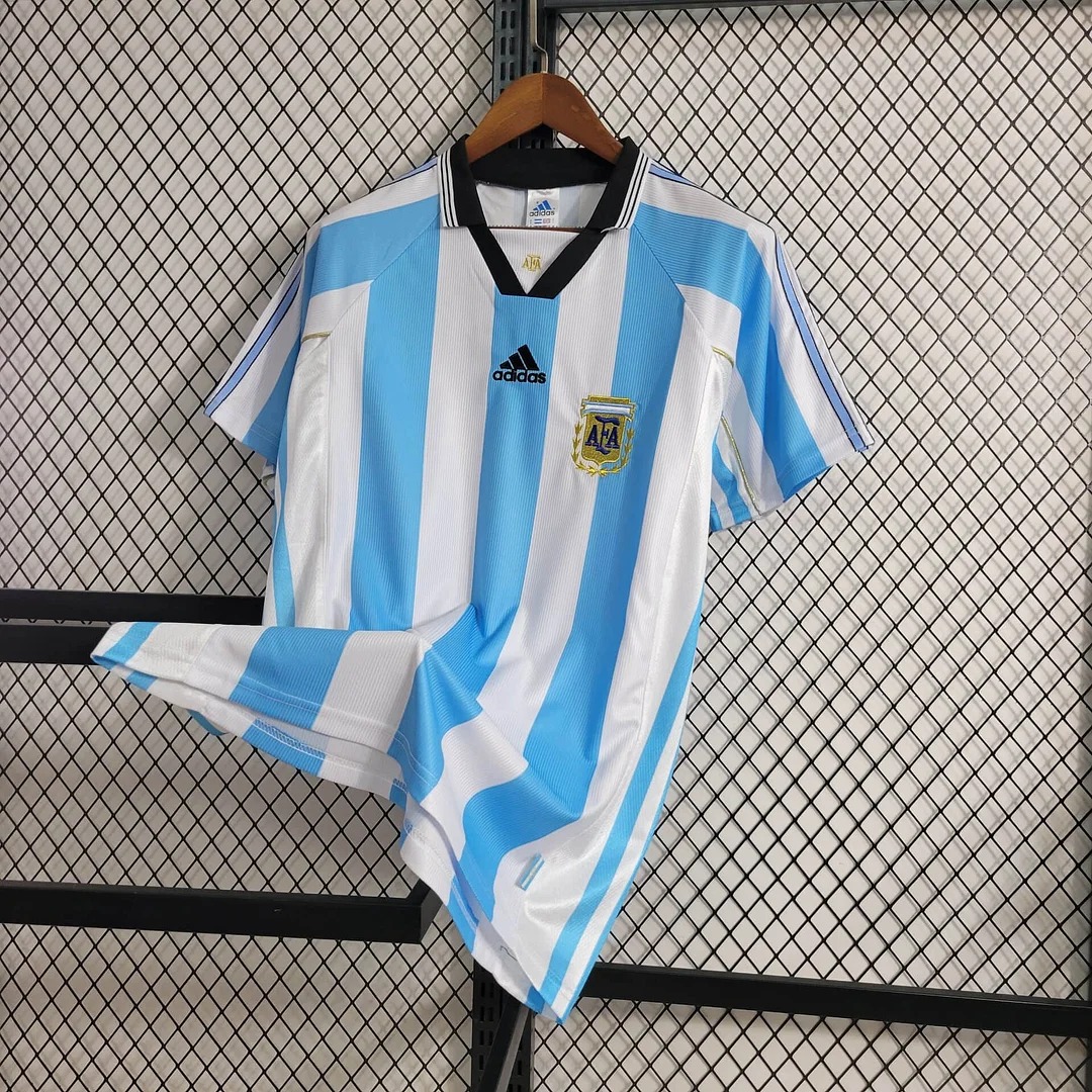 AlphaJersey-Retro Argentina 1998 Home Stadium Jersey