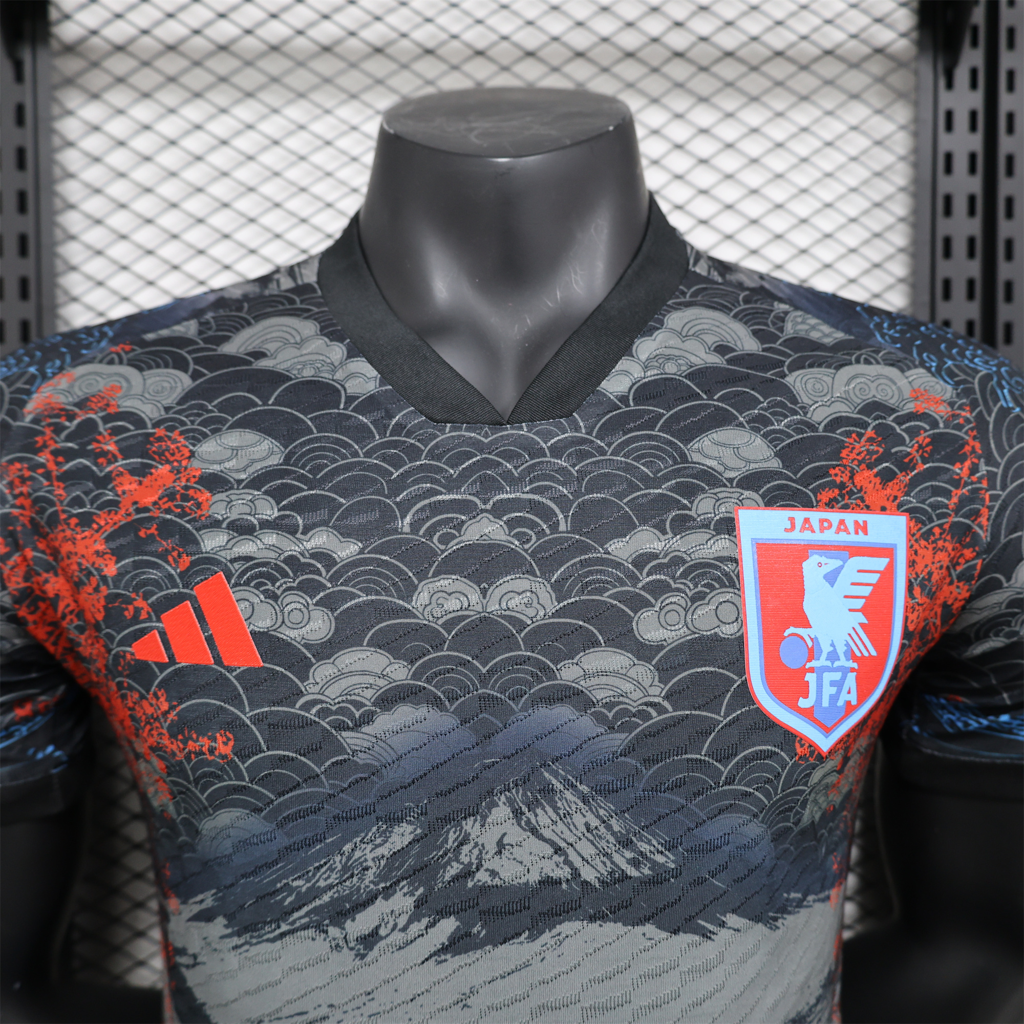AlphaJersey-Japan 2024 Fuji Mountain Special Edition Black Jersey - Player Version