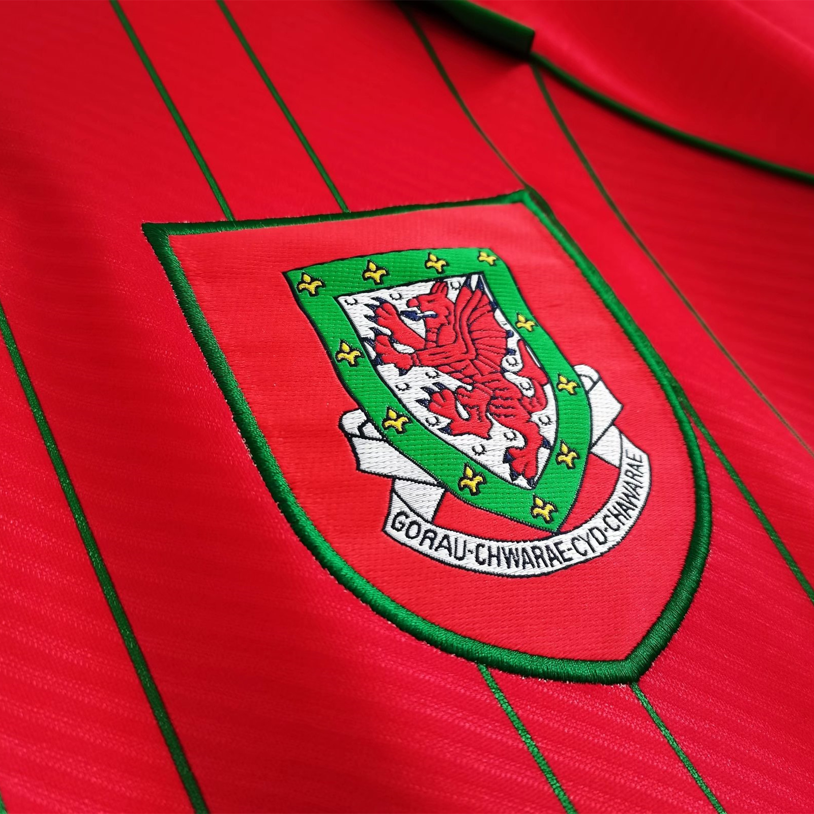 AlphaJersey-Retro Wales 1994 Home Stadium Jersey