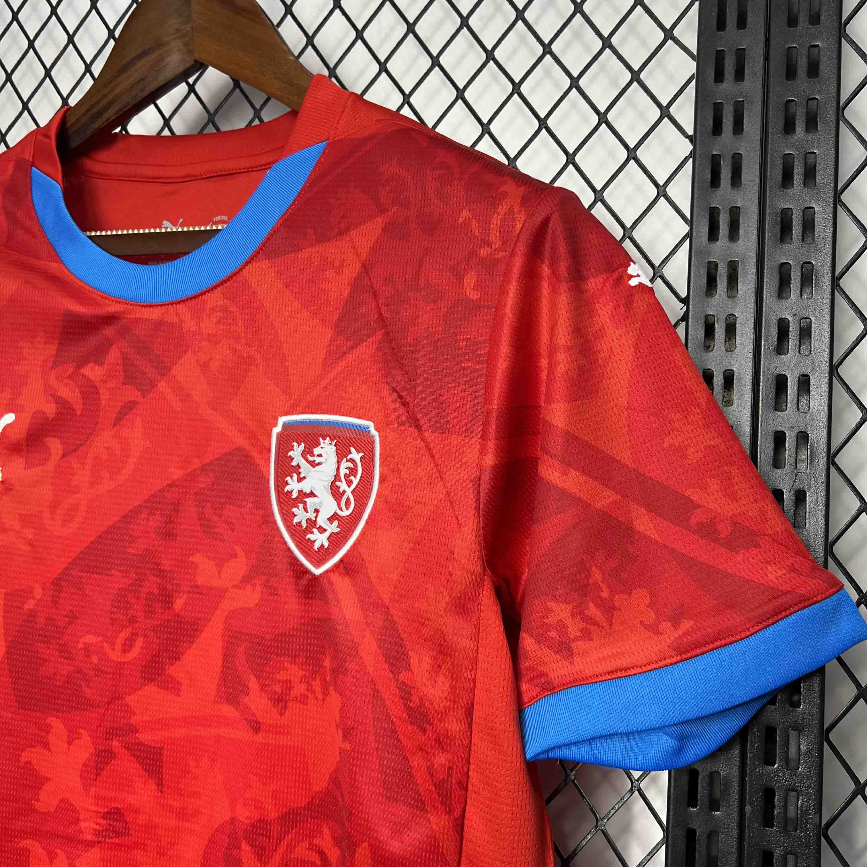 AlphaJersey-Czech Republic 2024 Home Stadium Jersey - Fans Version