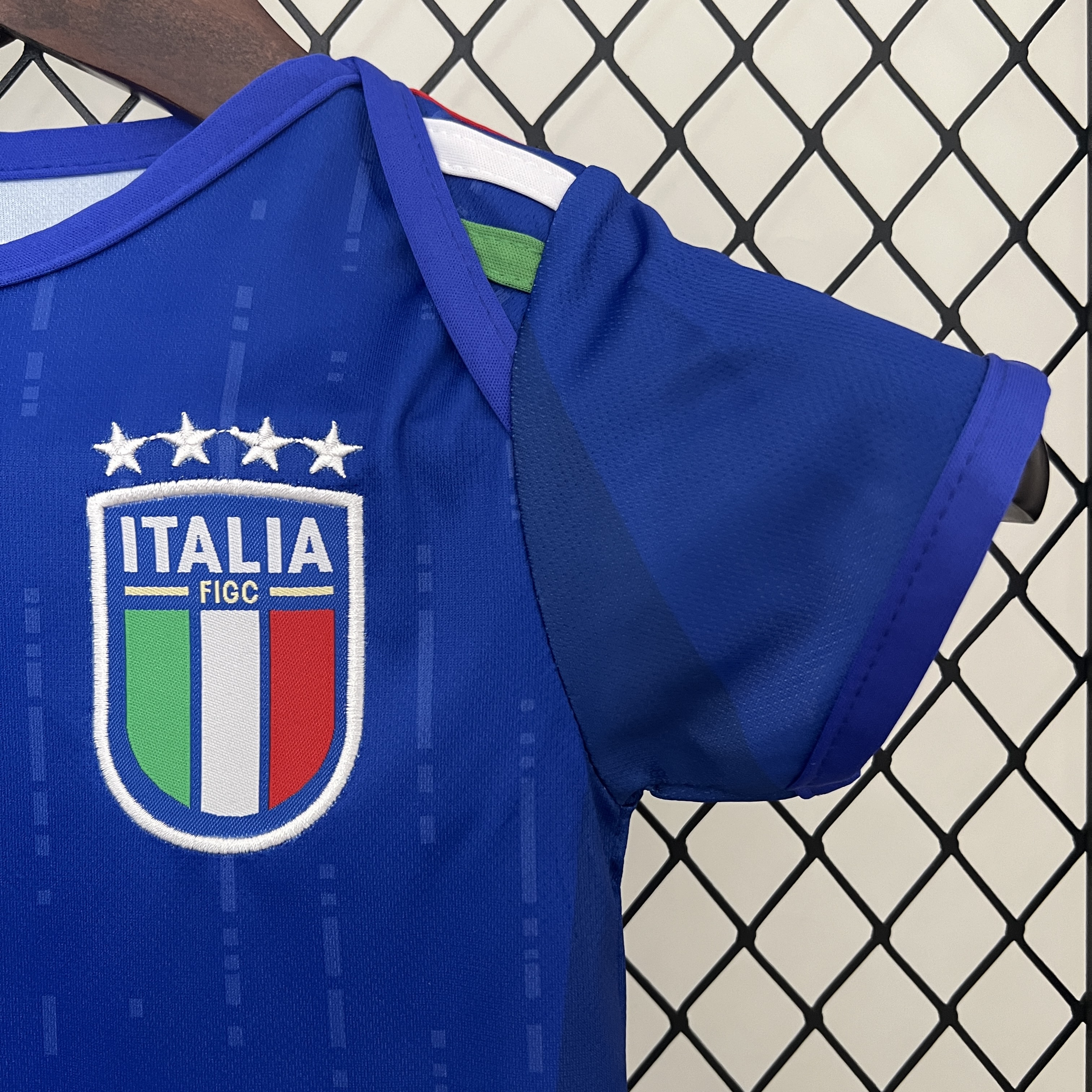 AlphaJersey-Italy 2024 Home Baby Crawling Suit