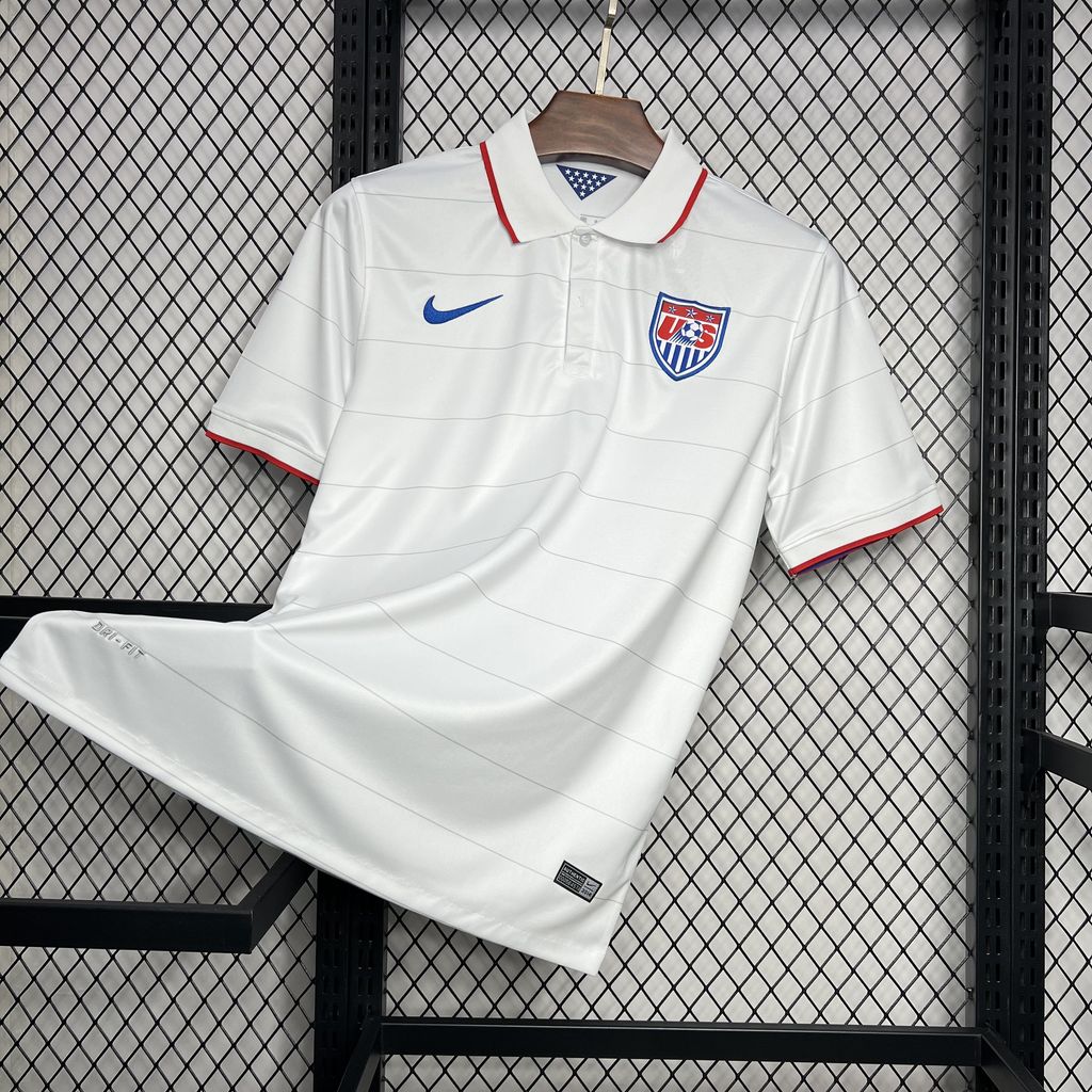 AlphaJersey-Retro United States USA 2014 Home Stadium Jersey