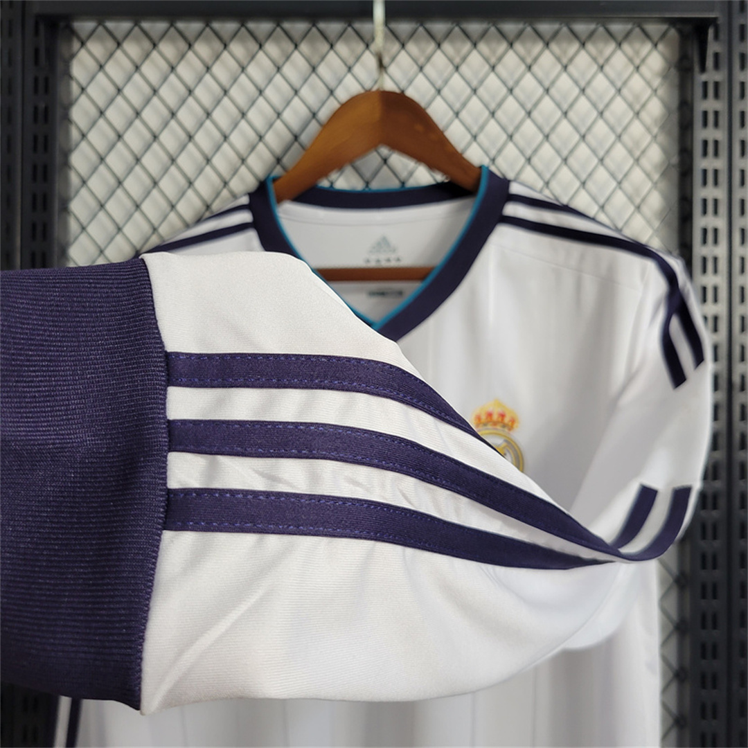 AlphaJersey-Real Madrid Retro 12-13 Home Long Sleeve Jersey
