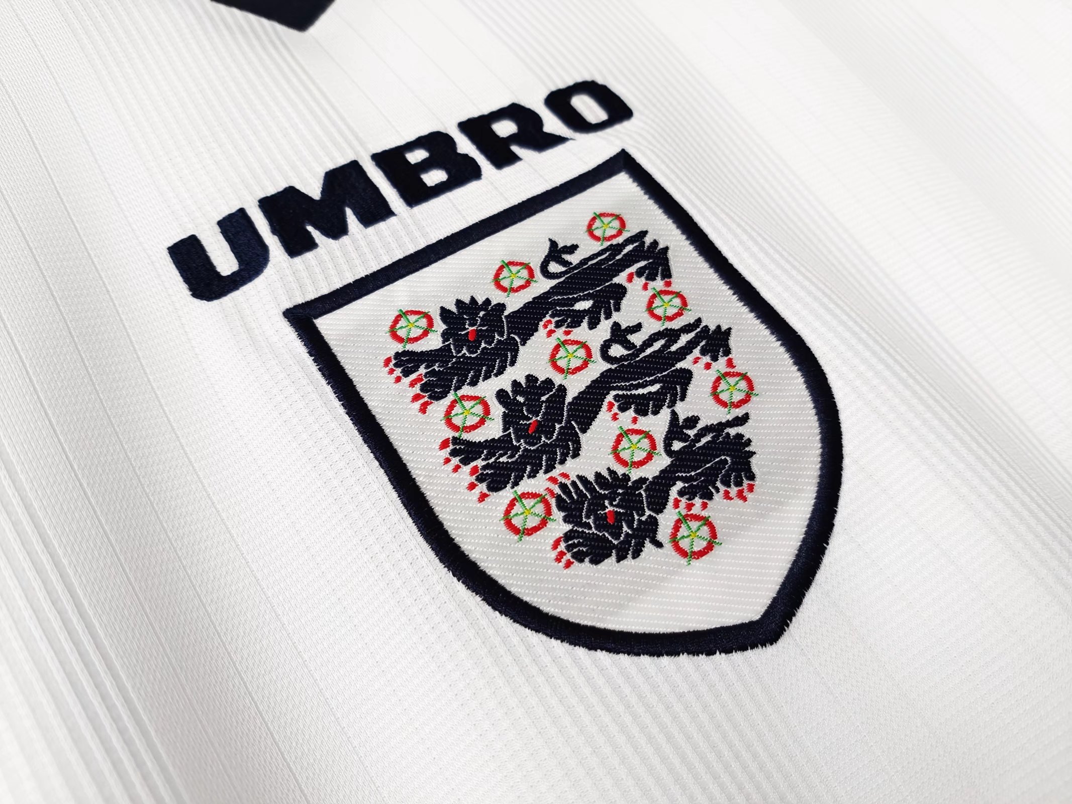 AlphaJersey-Retro England 1996 Home Stadium Long Sleeve Jersey