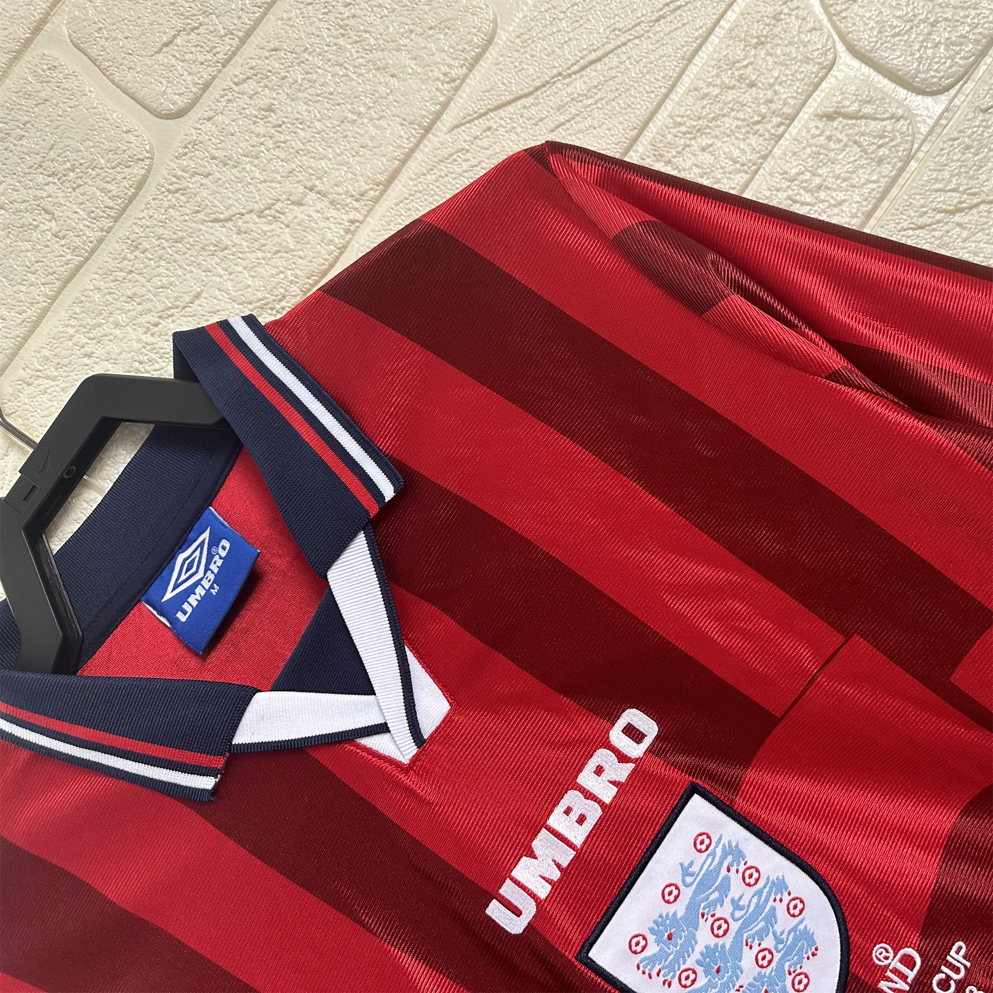 AlphaJersey-Retro England 1998 Away Long Sleeve Jersey