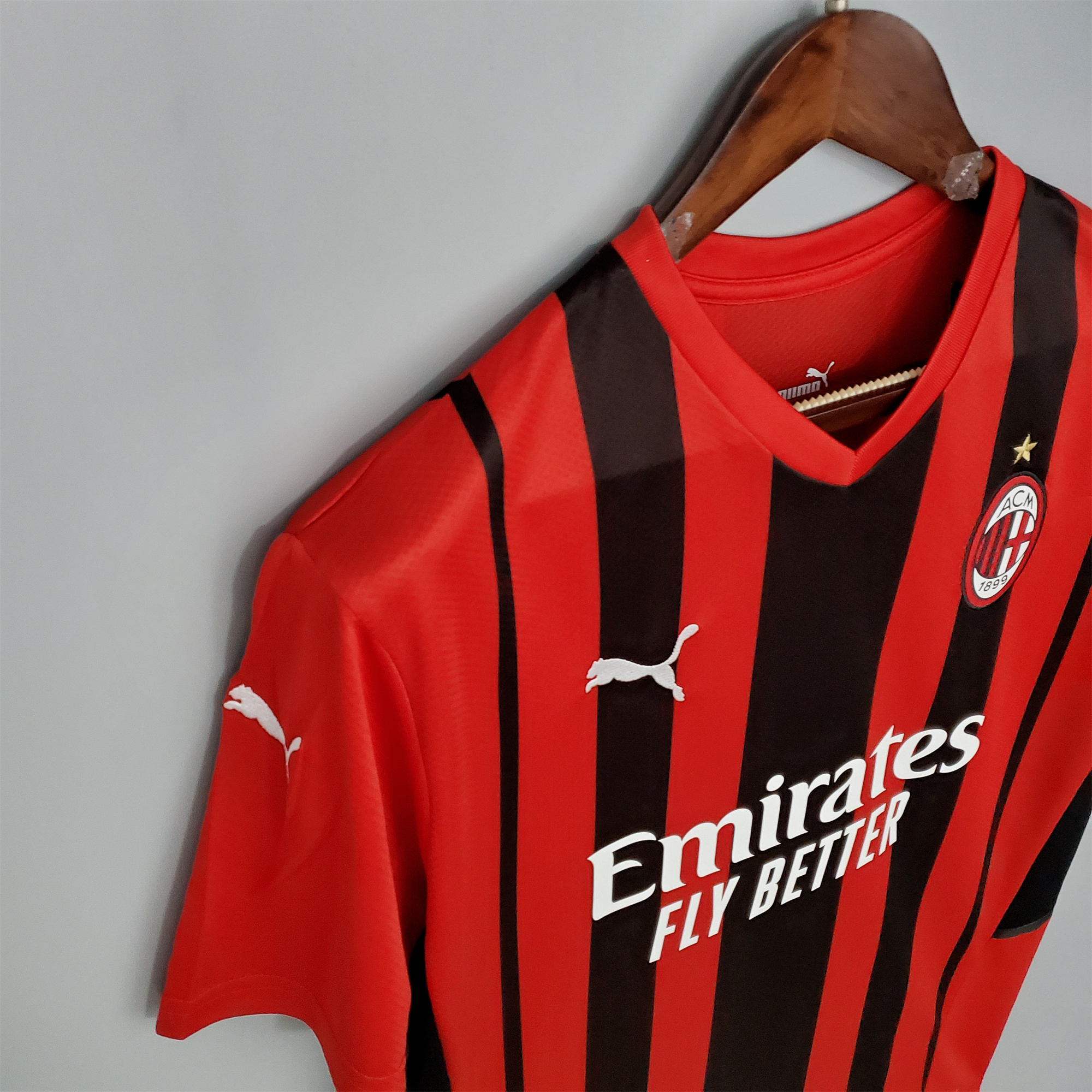 AlphaJersey-Retro AC Milan 2021-22 Home Stadium Jersey