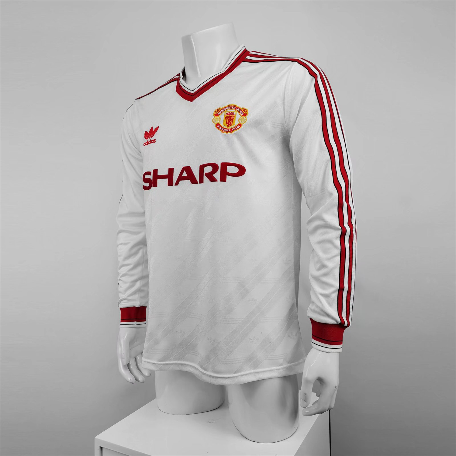 AlphaJersey-Retro Manchester United 86-88 Away Long Sleeve Jersey