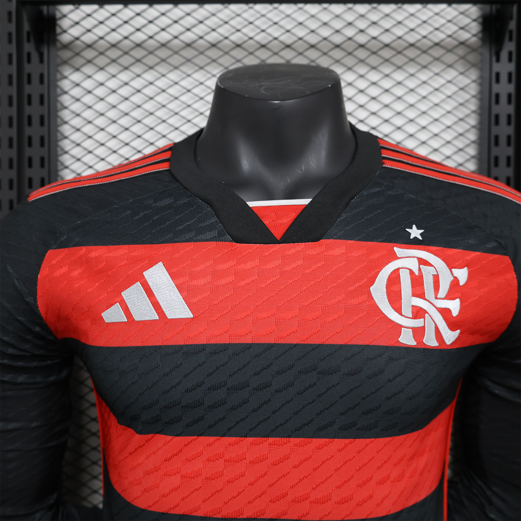 AlphaJersey-Flamengo 2024 Home Long Sleeve Jersey - Player Version