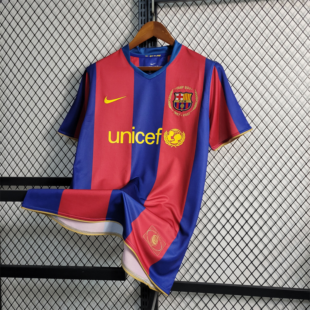 AlphaJersey-Retro Barcelona 07-08 Home Stadium Jersey