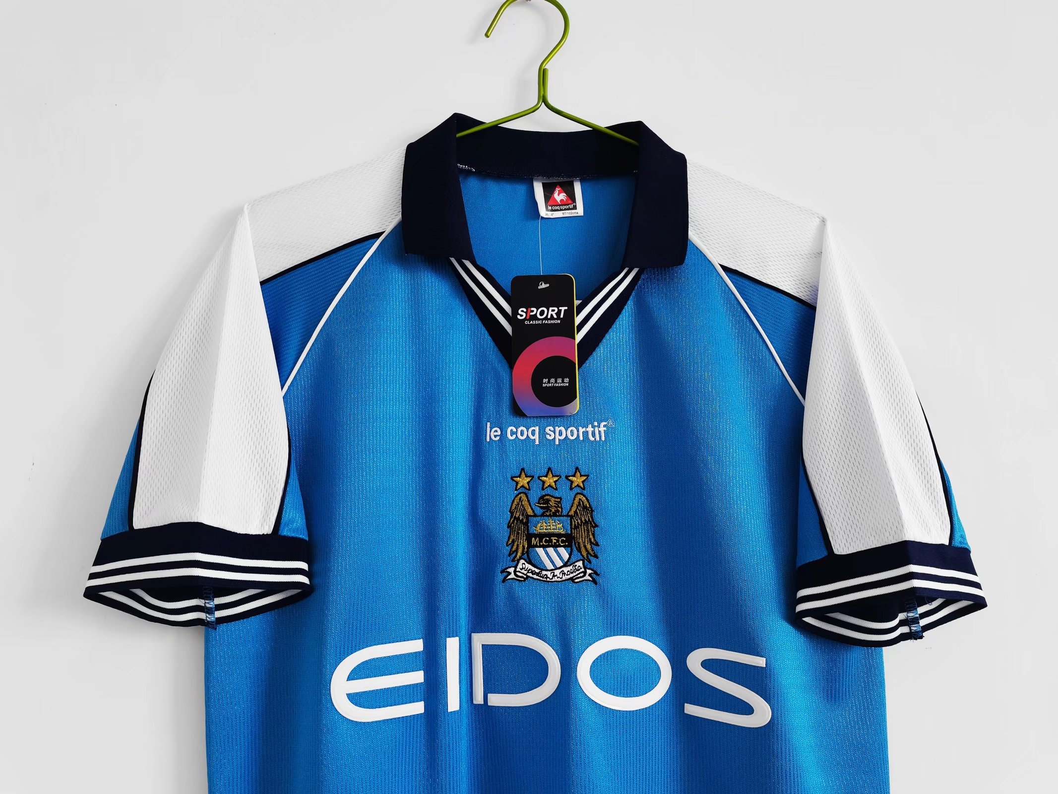 AlphaJersey-Retro Manchester City 1999-01 Home Stadium Jersey