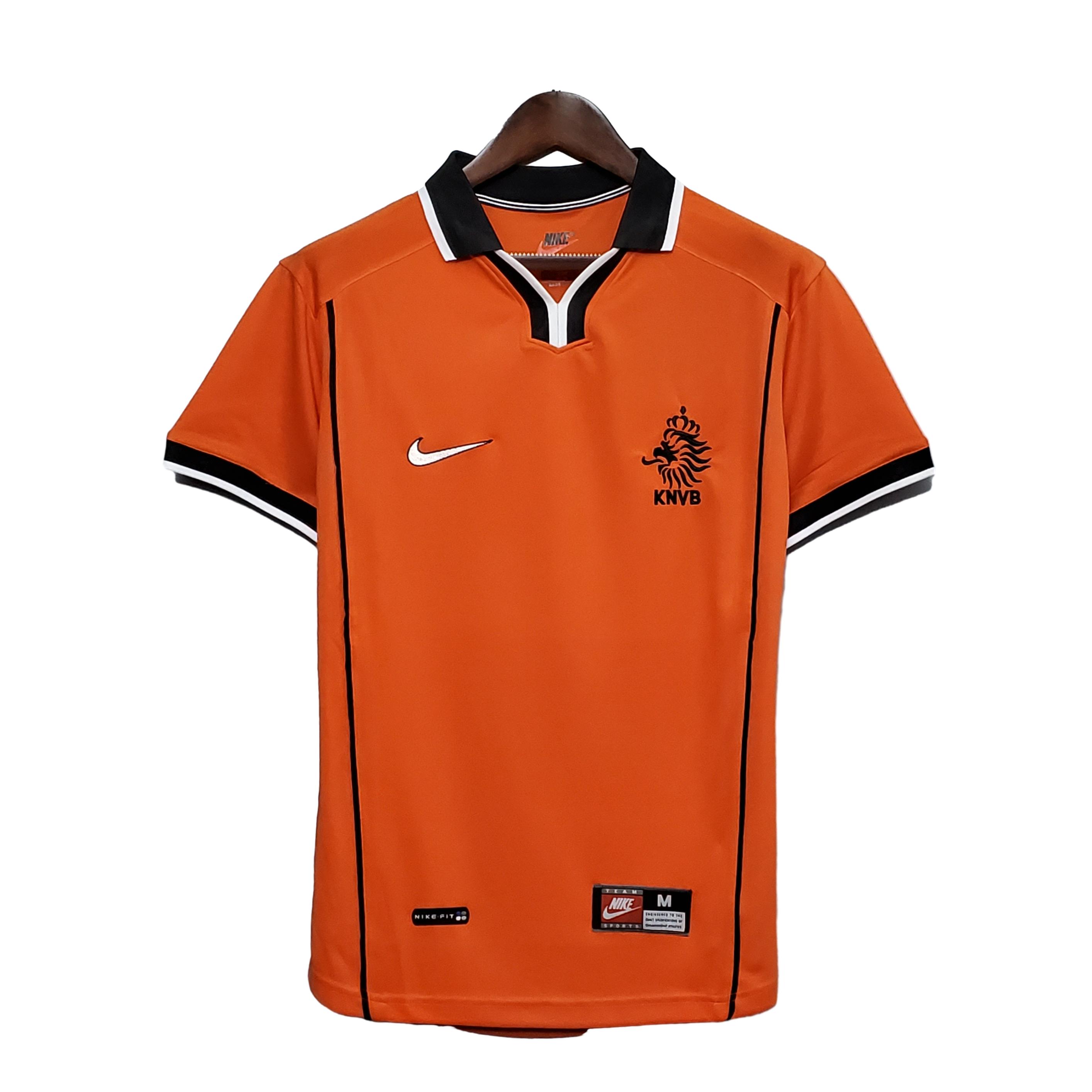 AlphaJersey-Retro Netherlands 1998 Home Stadium Jersey