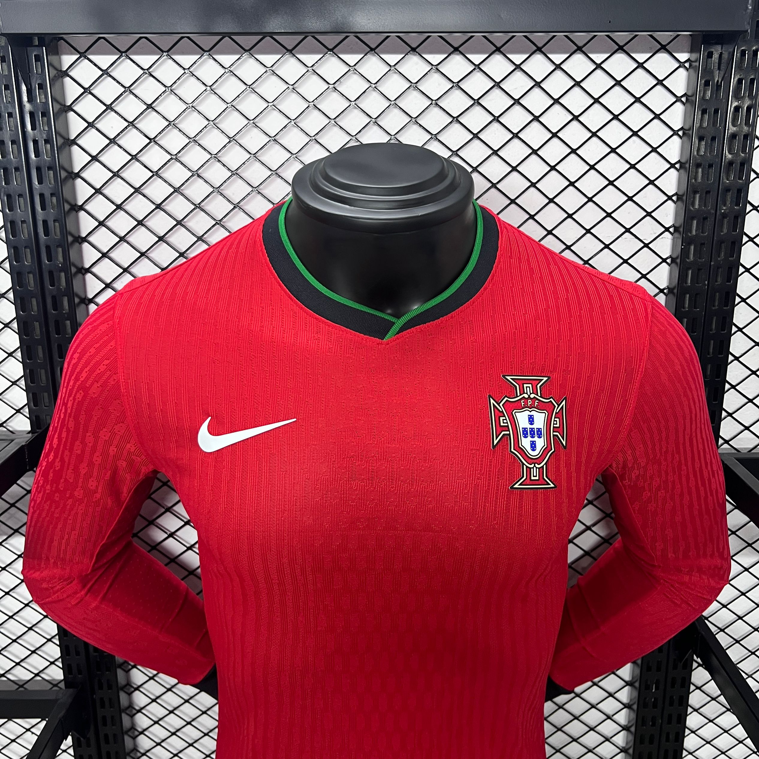 AlphaJersey-Portugal 2024 Home Stadium Long Sleeve Jersey - Player Version