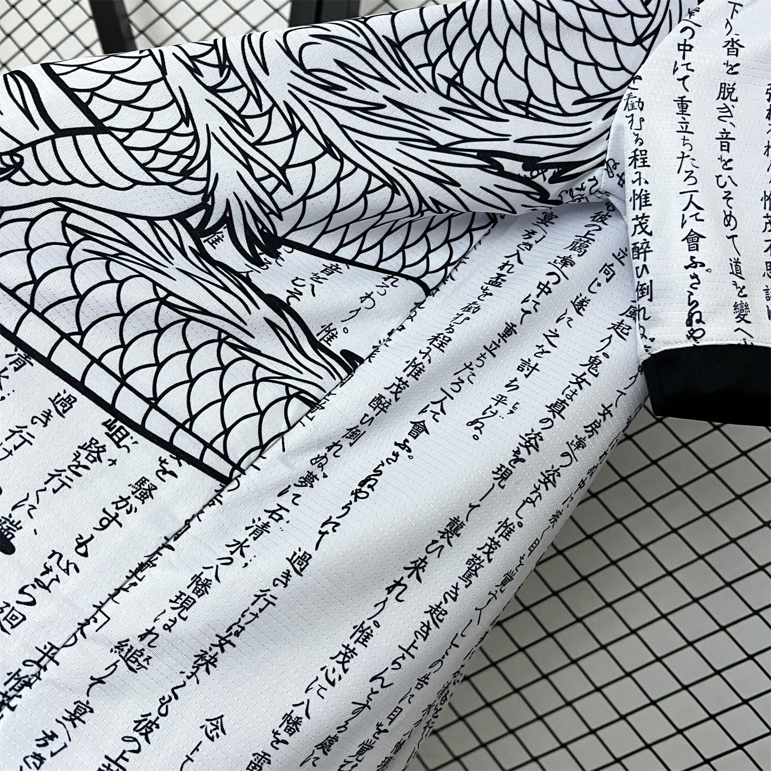 AlphaJersey-Japan 2024 Dragon and Inscription White Jersey - Fans Version