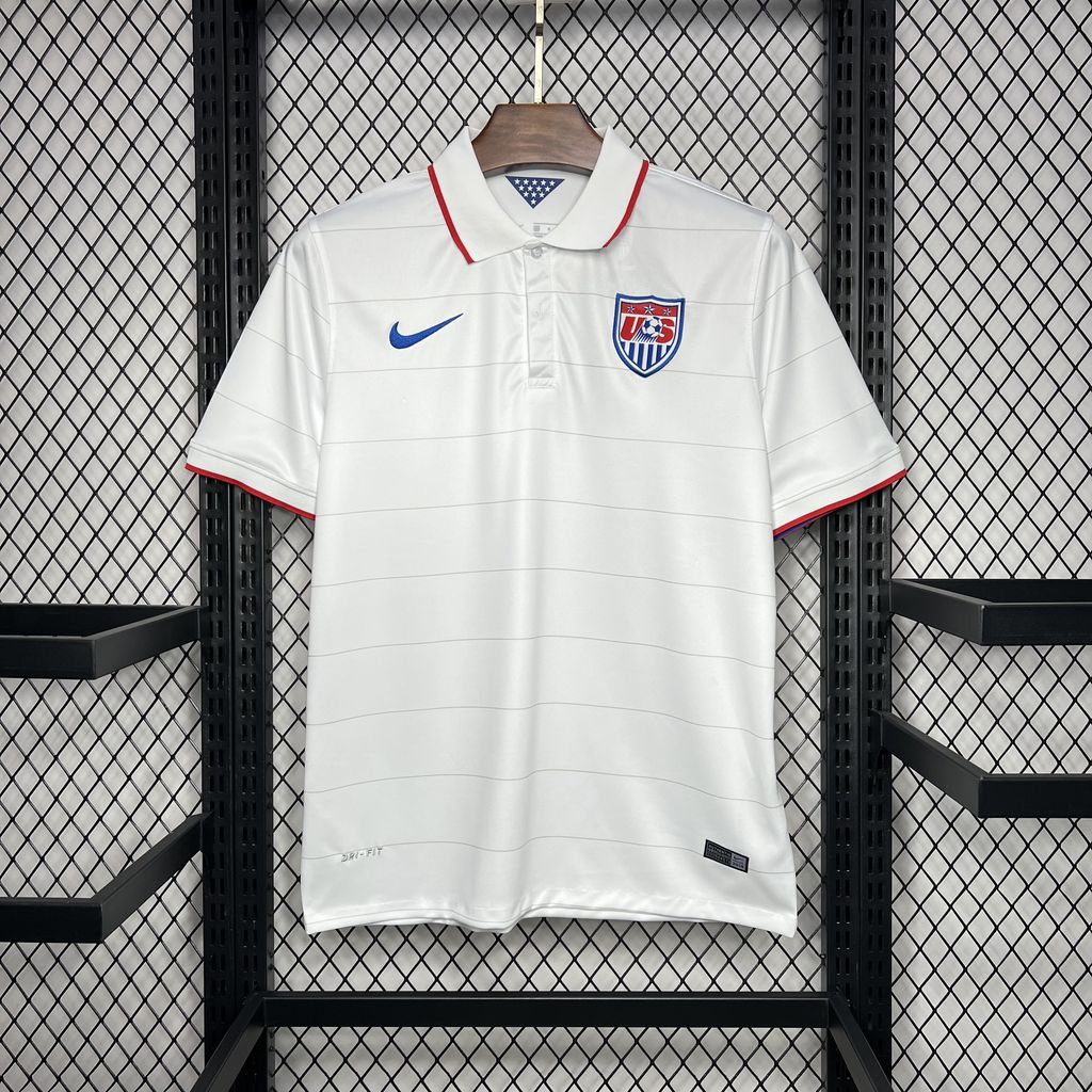 AlphaJersey-Retro United States USA 2014 Home Stadium Jersey