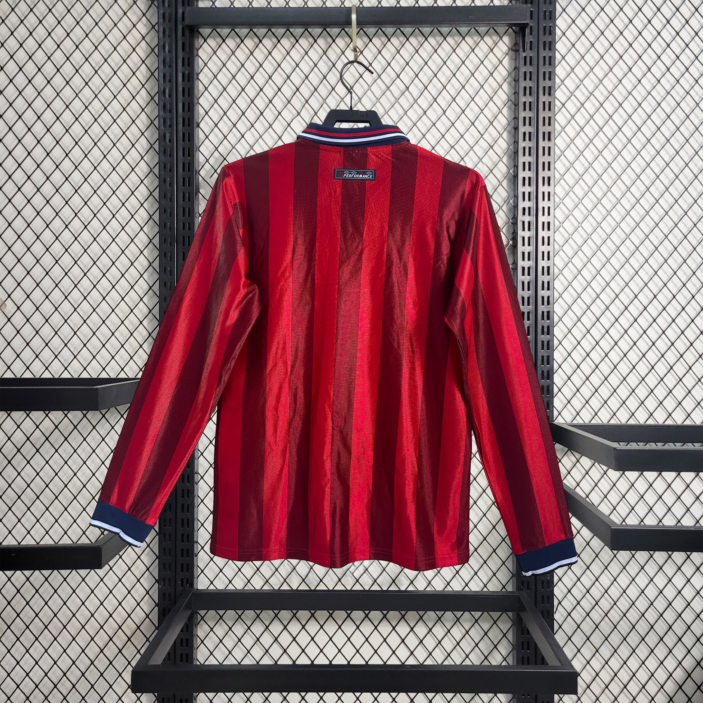 AlphaJersey-Retro England 1998 Away Long Sleeve Jersey