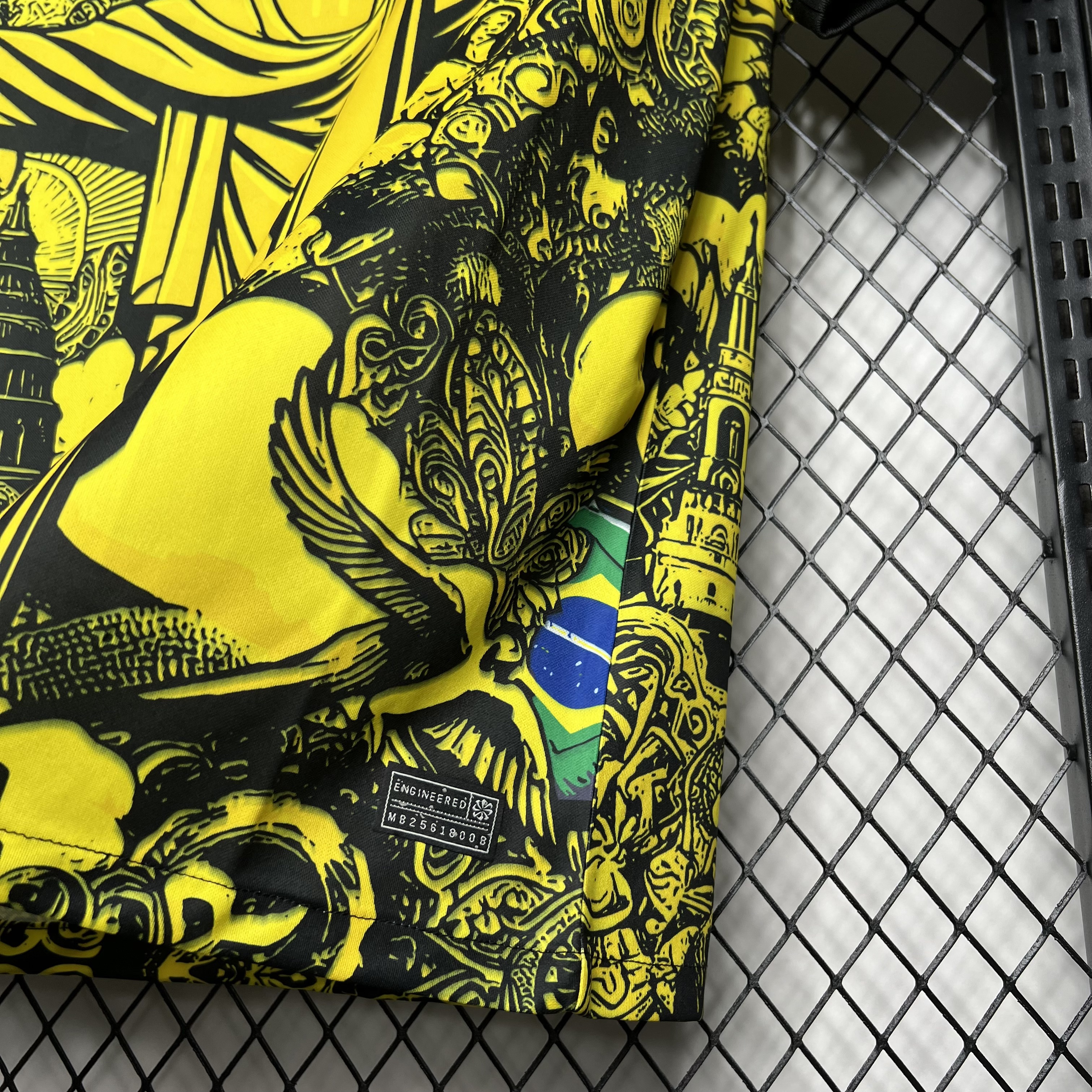 AlphaJersey-Brazil 2024 Yellow Christ the Redeemer Statue Jersey - Fans Version