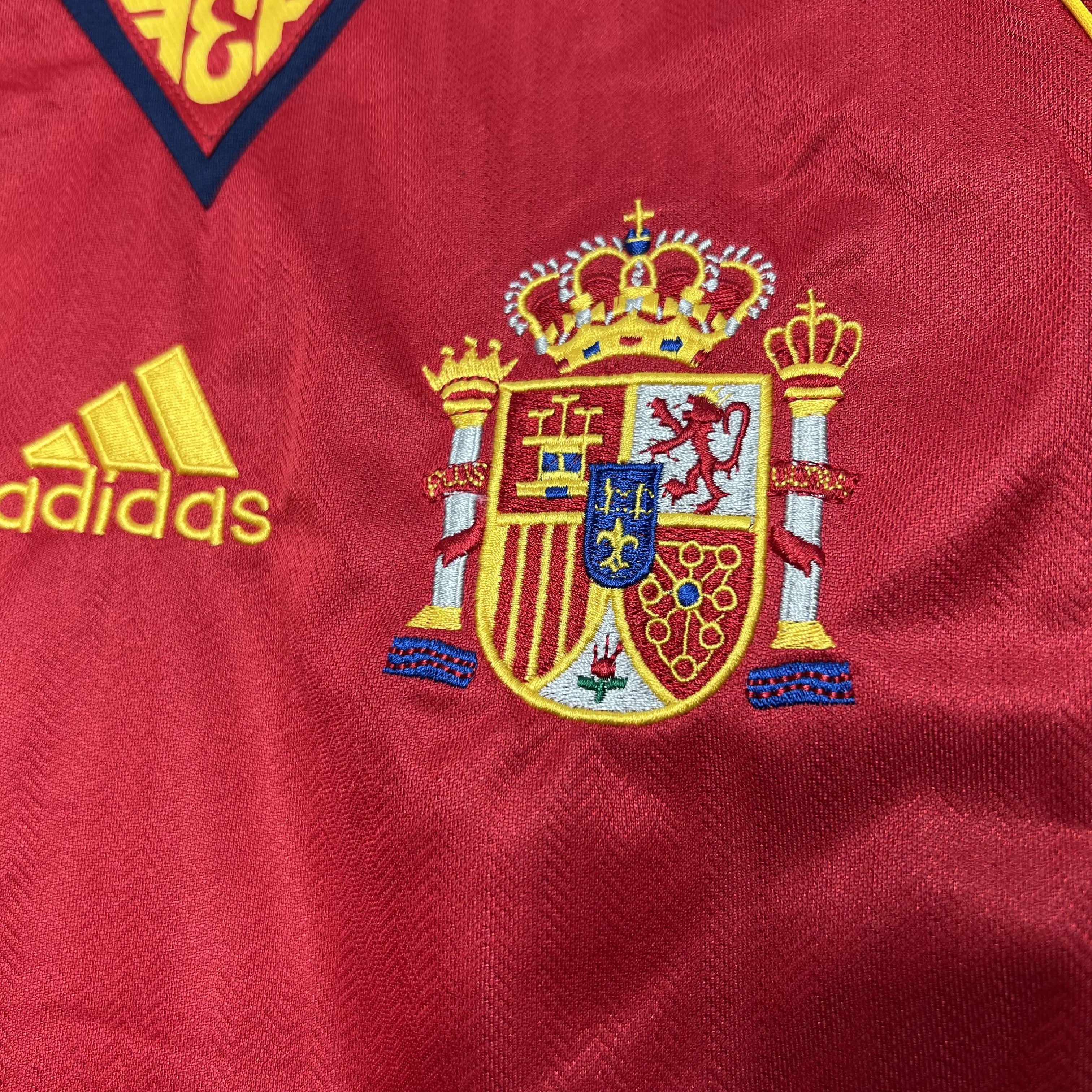 AlphaJersey-Retro Spain 1998 Home Stadium Jersey