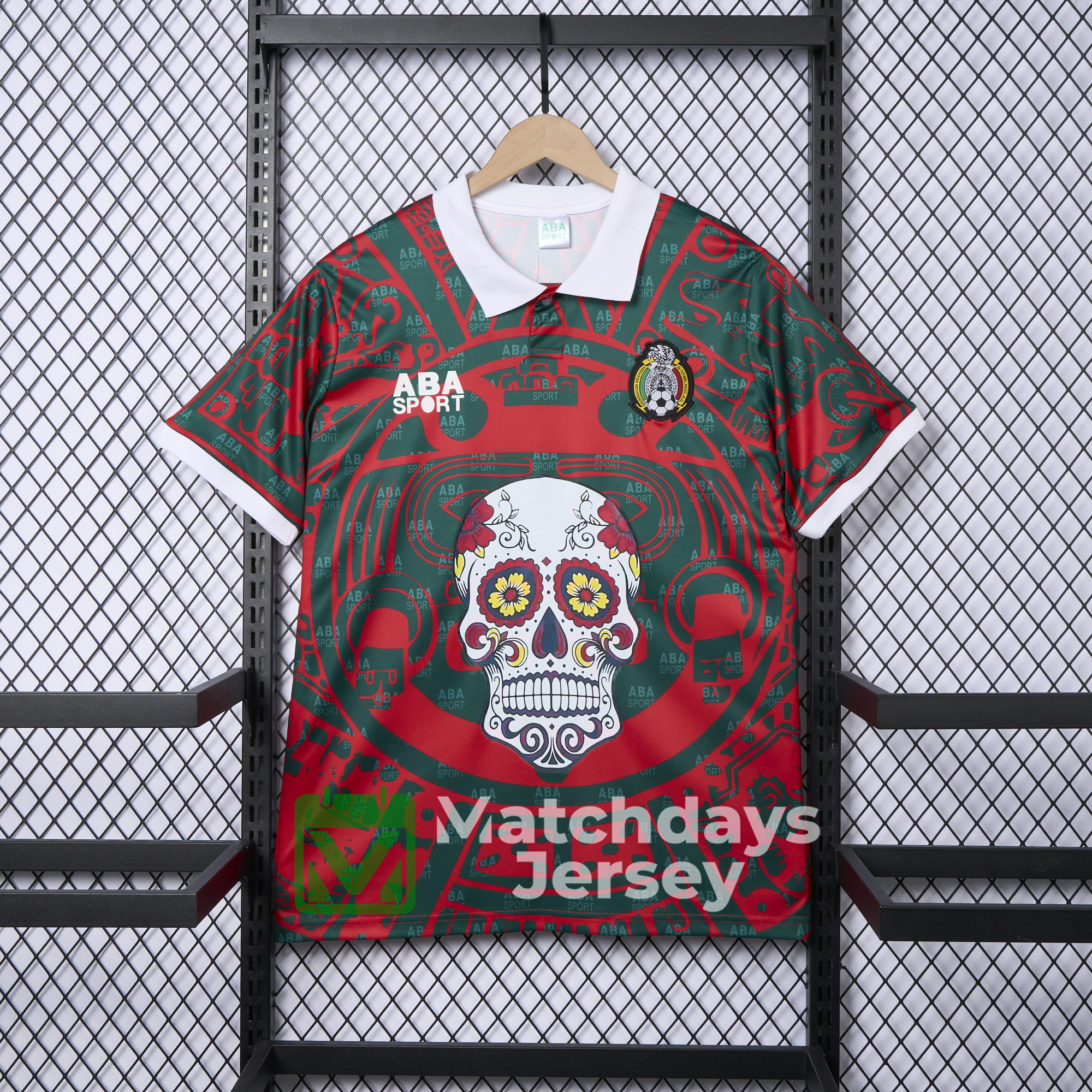 AlphaJersey-Mexico 2024 Red Skull Special Edition Jersey - Fans Version