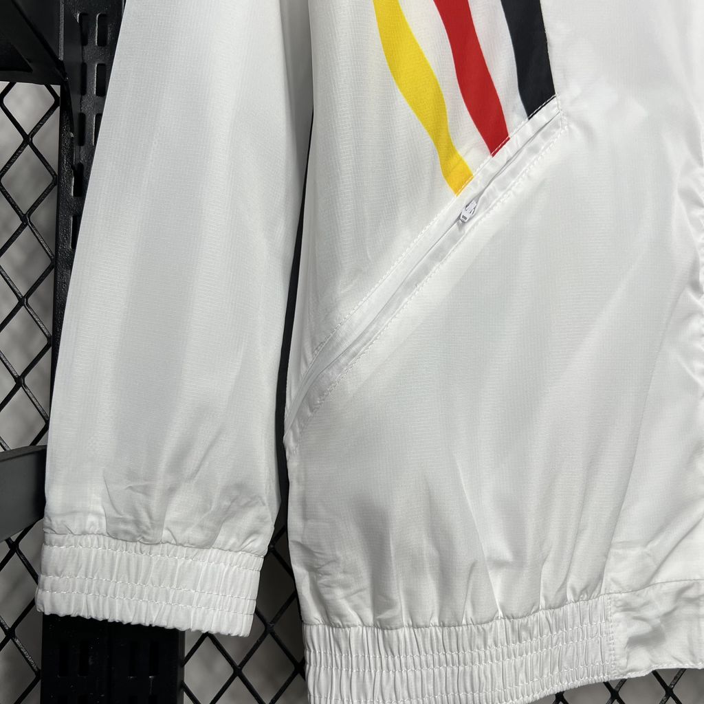 AlphaJersey-Germany 2024 White Windbreaker - Player Version