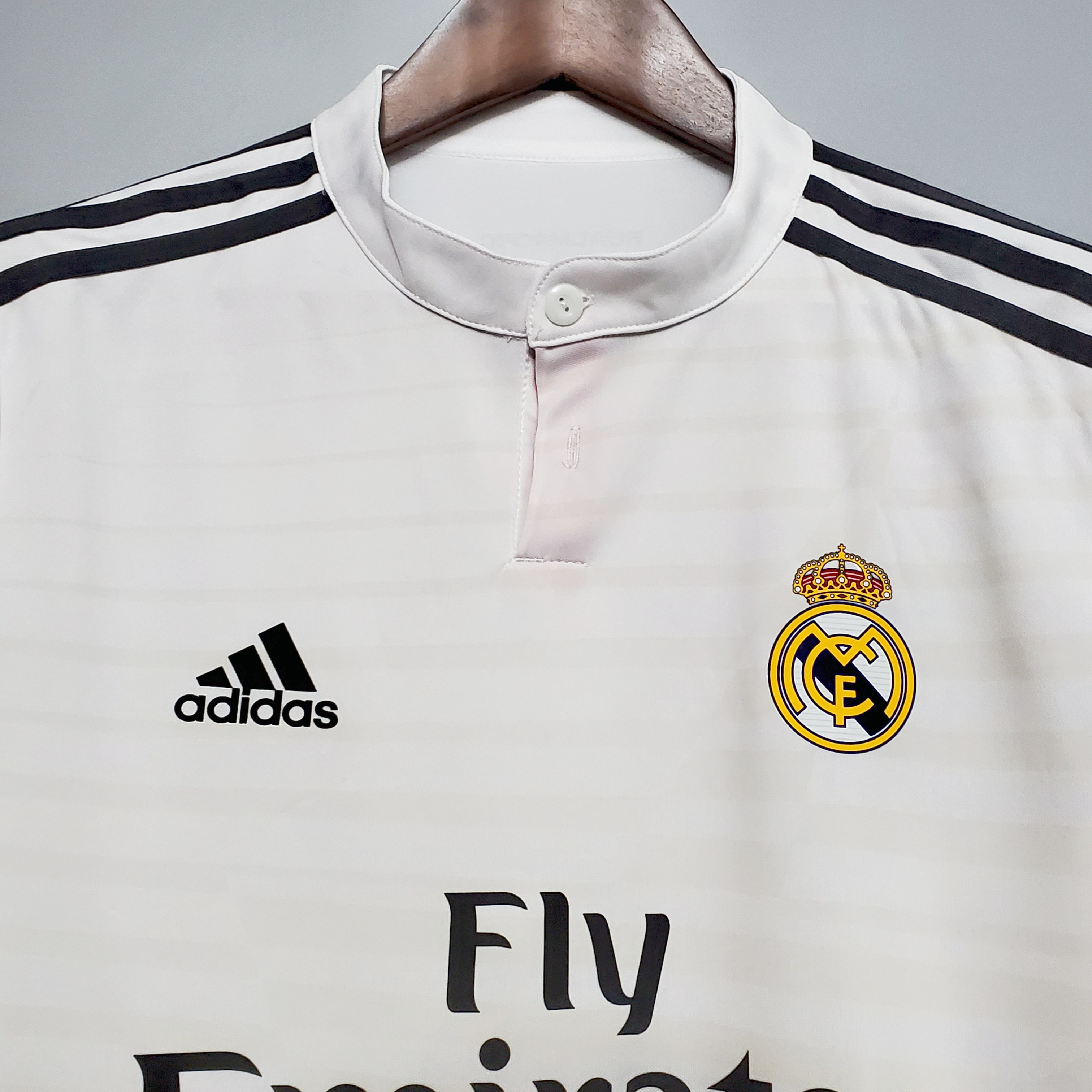 AlphaJersey-Retro Real Madrid 14-15 Home Stadium Long Sleeve Jersey
