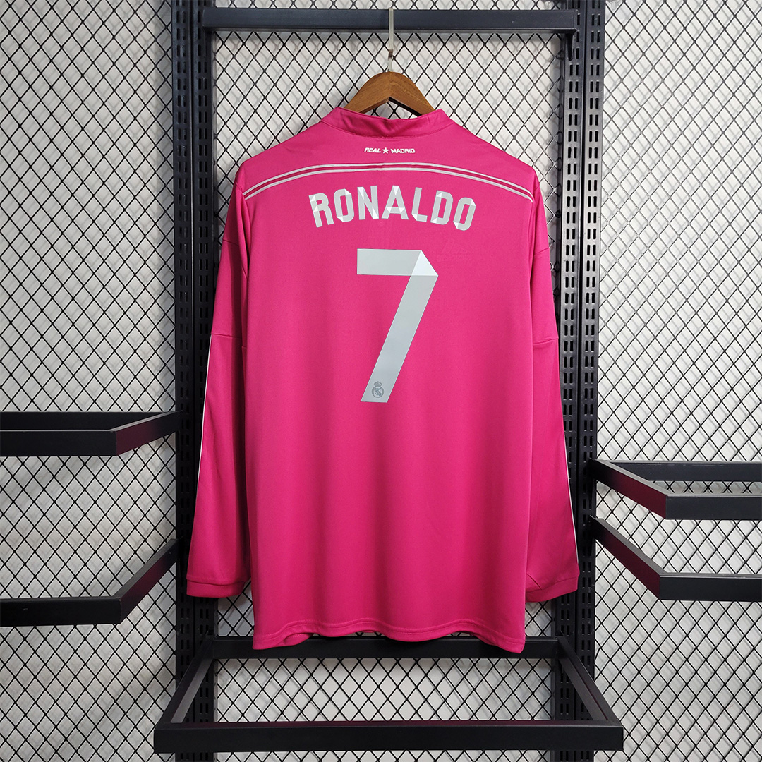 AlphaJersey-Retro Real Madrid 14-15 Away Stadium Long Sleeve Jersey