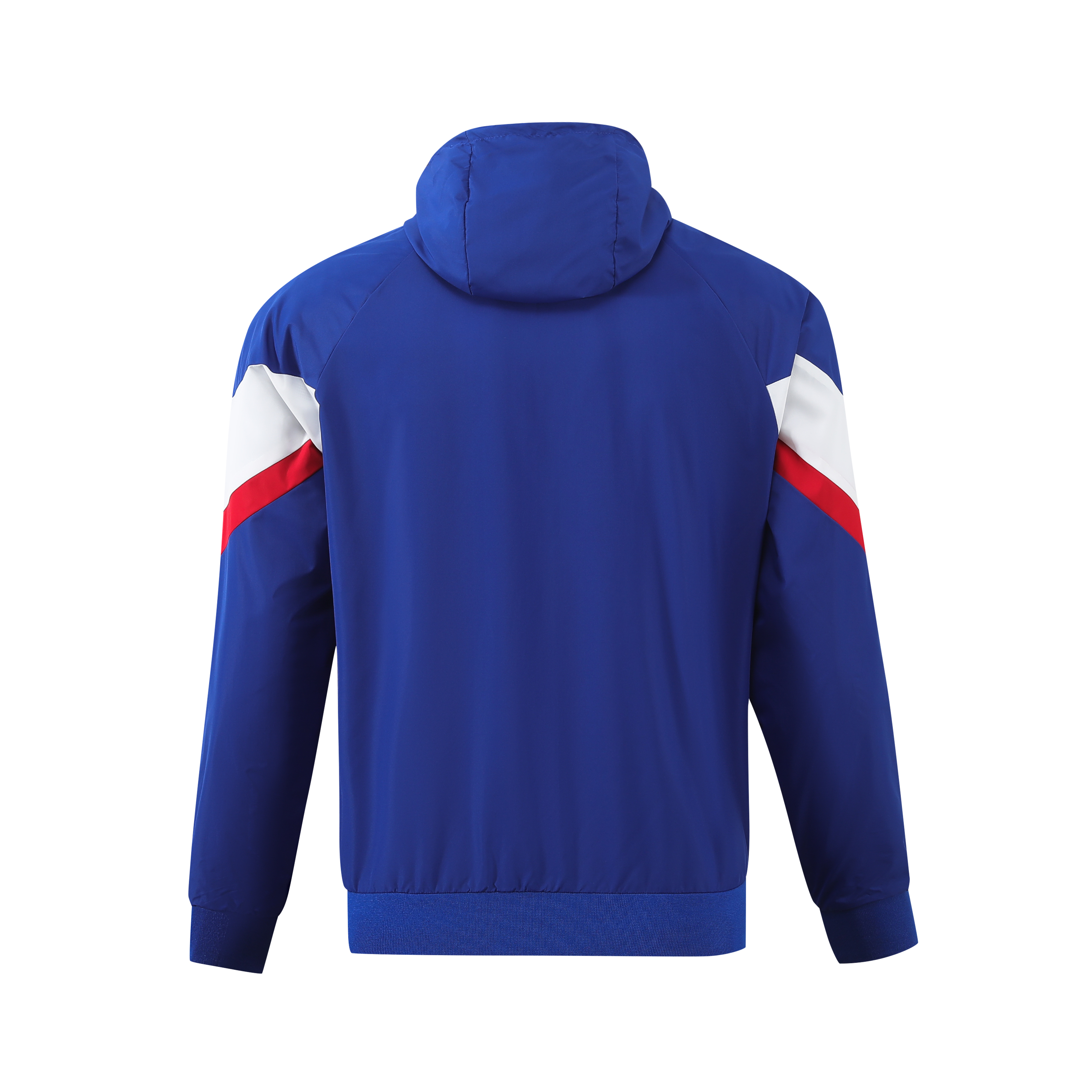 AlphaJersey-France 2024 National Team Anthem Blue Hooded Windbreaker - Player Version