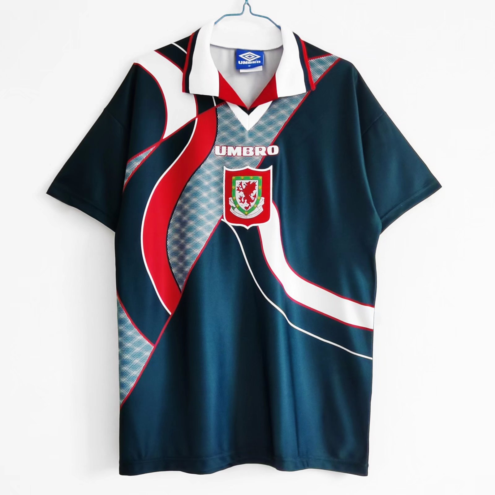 AlphaJersey-Retro Wales 1994 Away Stadium Jersey