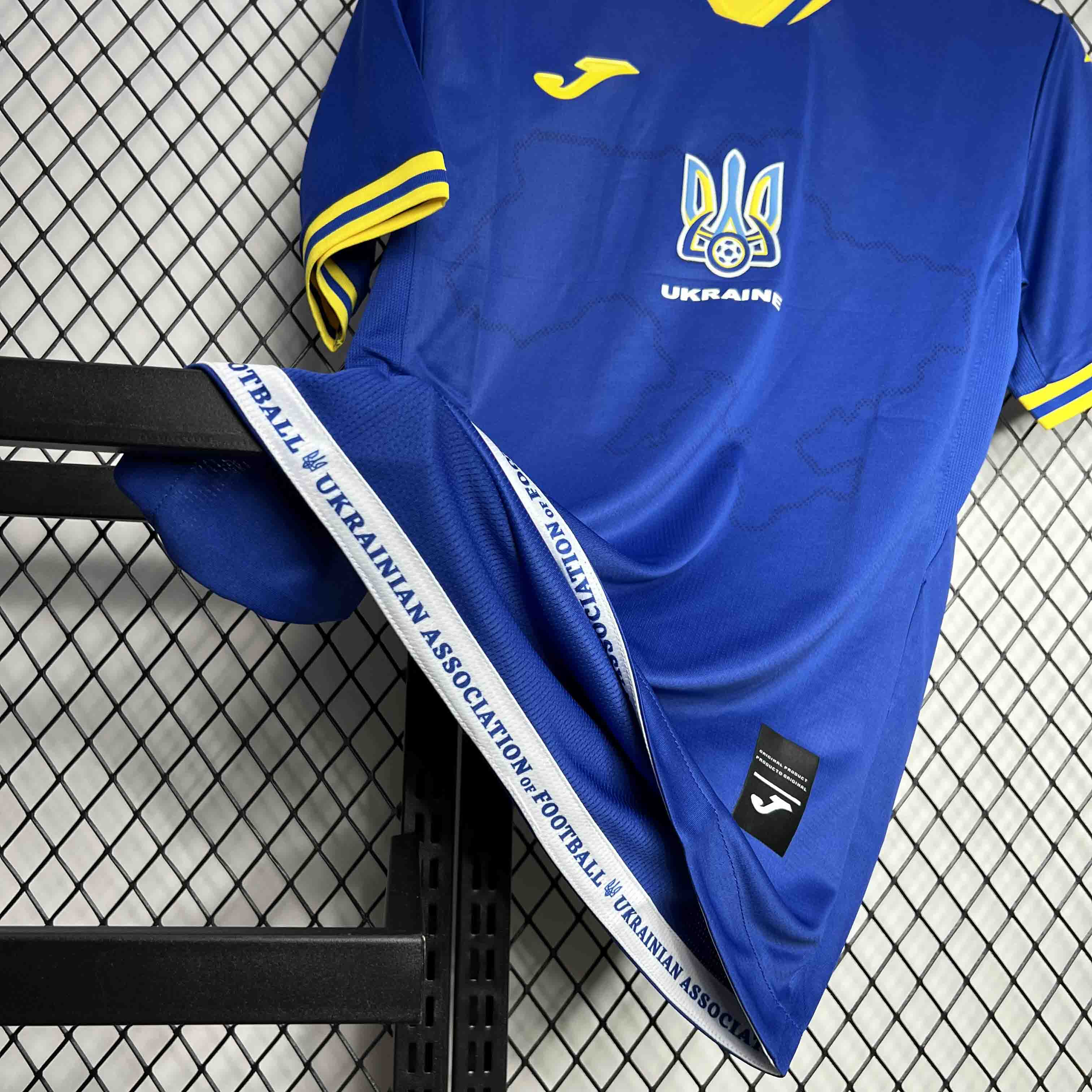 AlphaJersey-Ukraine 2024 Away Jersey - Fans Version