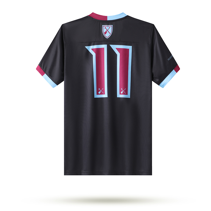 AlphaJersey-Iron Maiden x West Ham Black Special Edition Jersey - with 11 print
