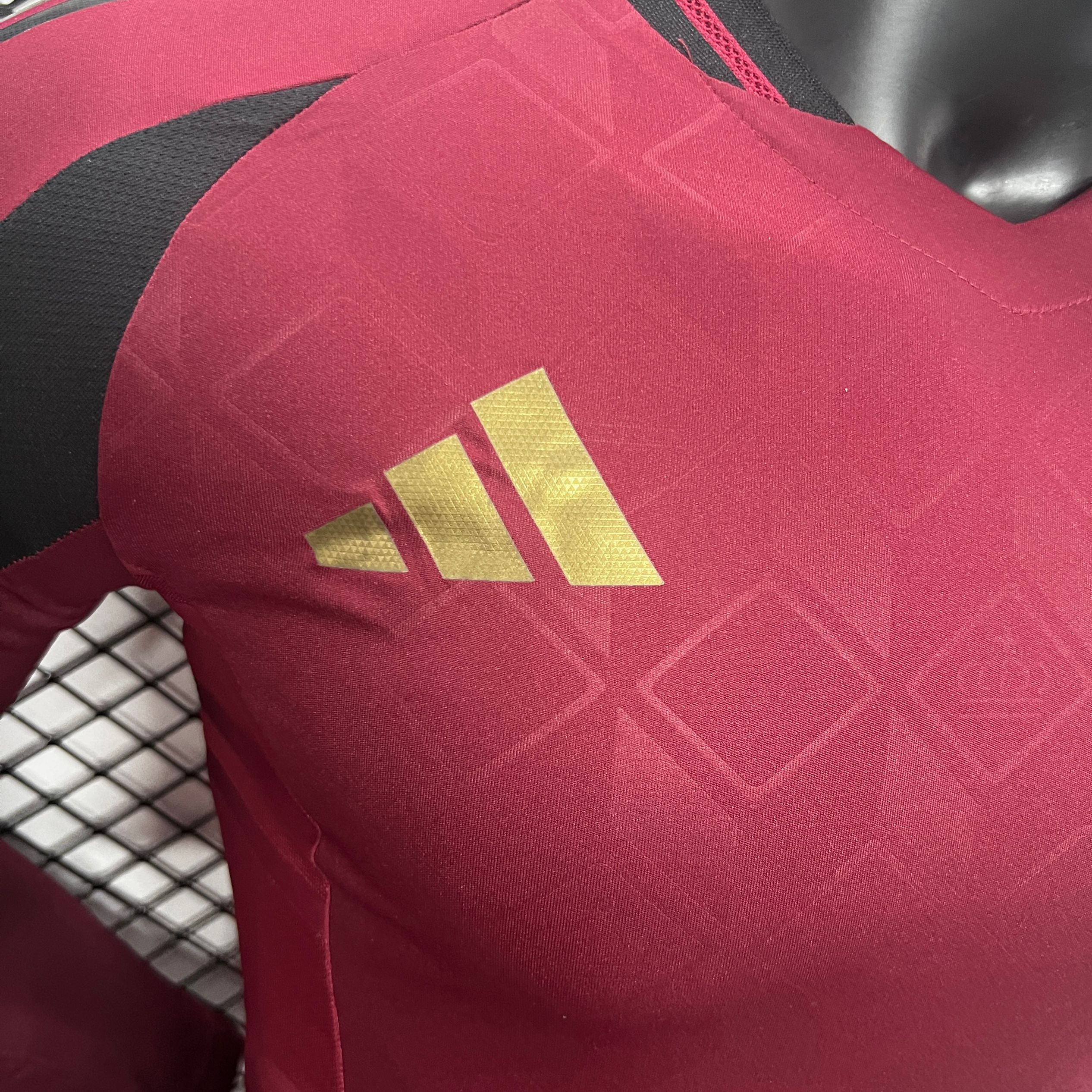 AlphaJersey-Belgium 2024 Home Stadium Long Sleeve Jersey - Player Version