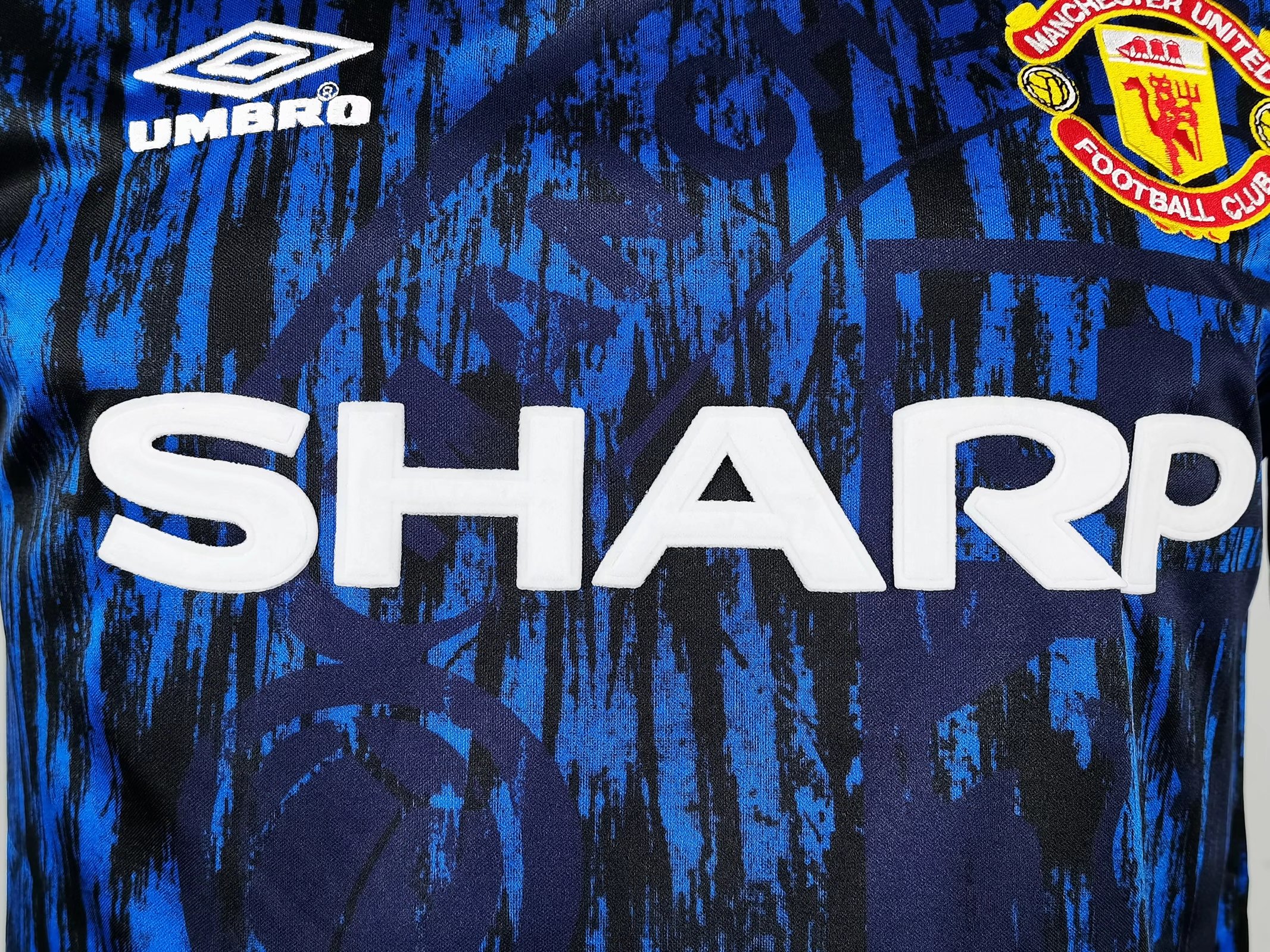 AlphaJersey-Retro Manchester United 92-94 Away Long Sleeve Jersey