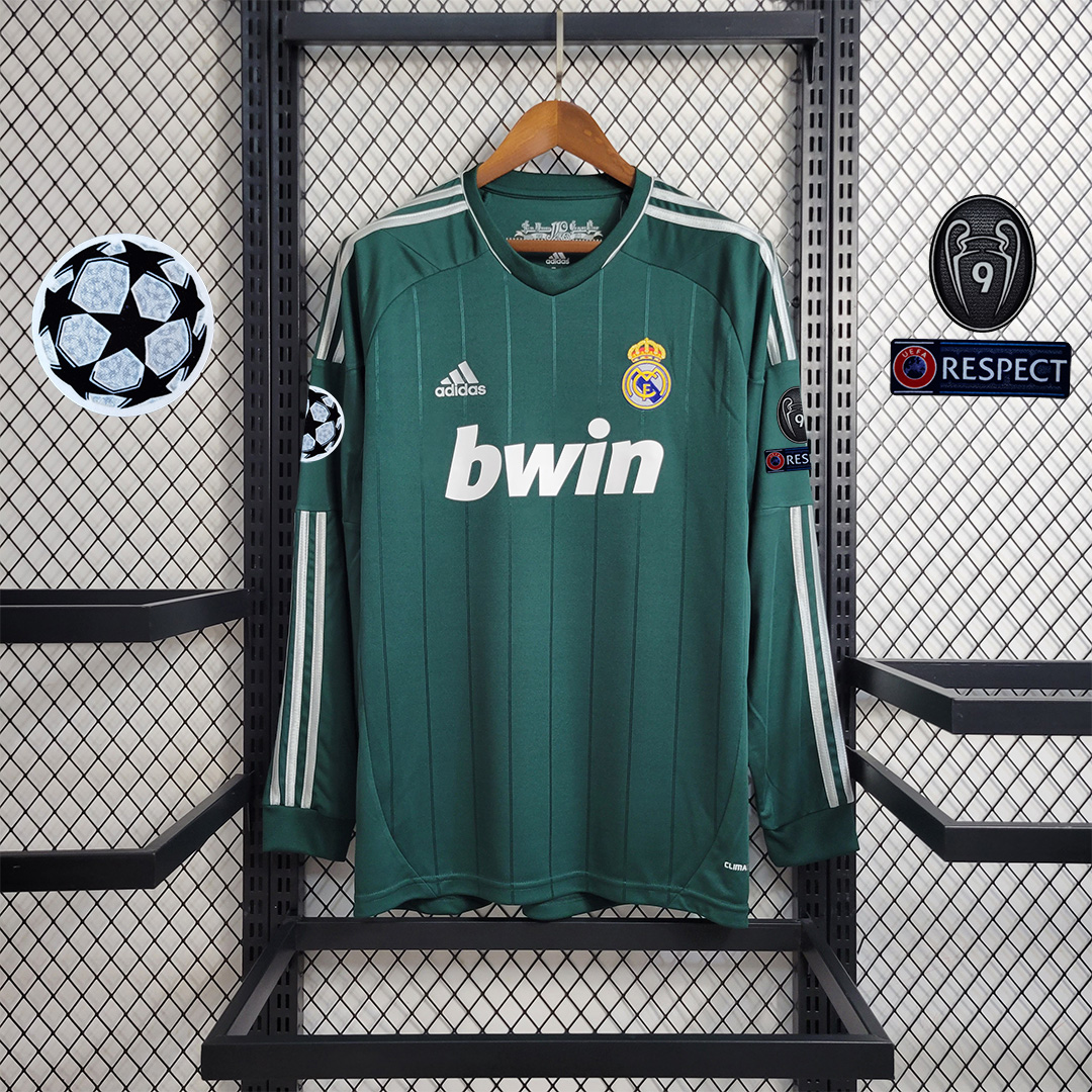 AlphaJersey-Real Madrid Retro 12-13 Third Away Long Sleeve Jersey