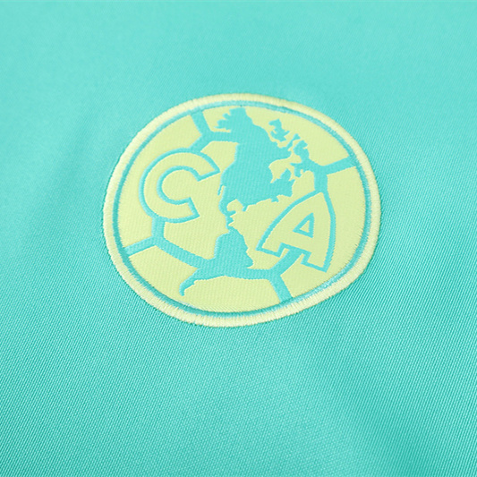 AlphaJersey-Club América 2025 Training Hoodie Set - Green Hoodie and Deep Blue Pants