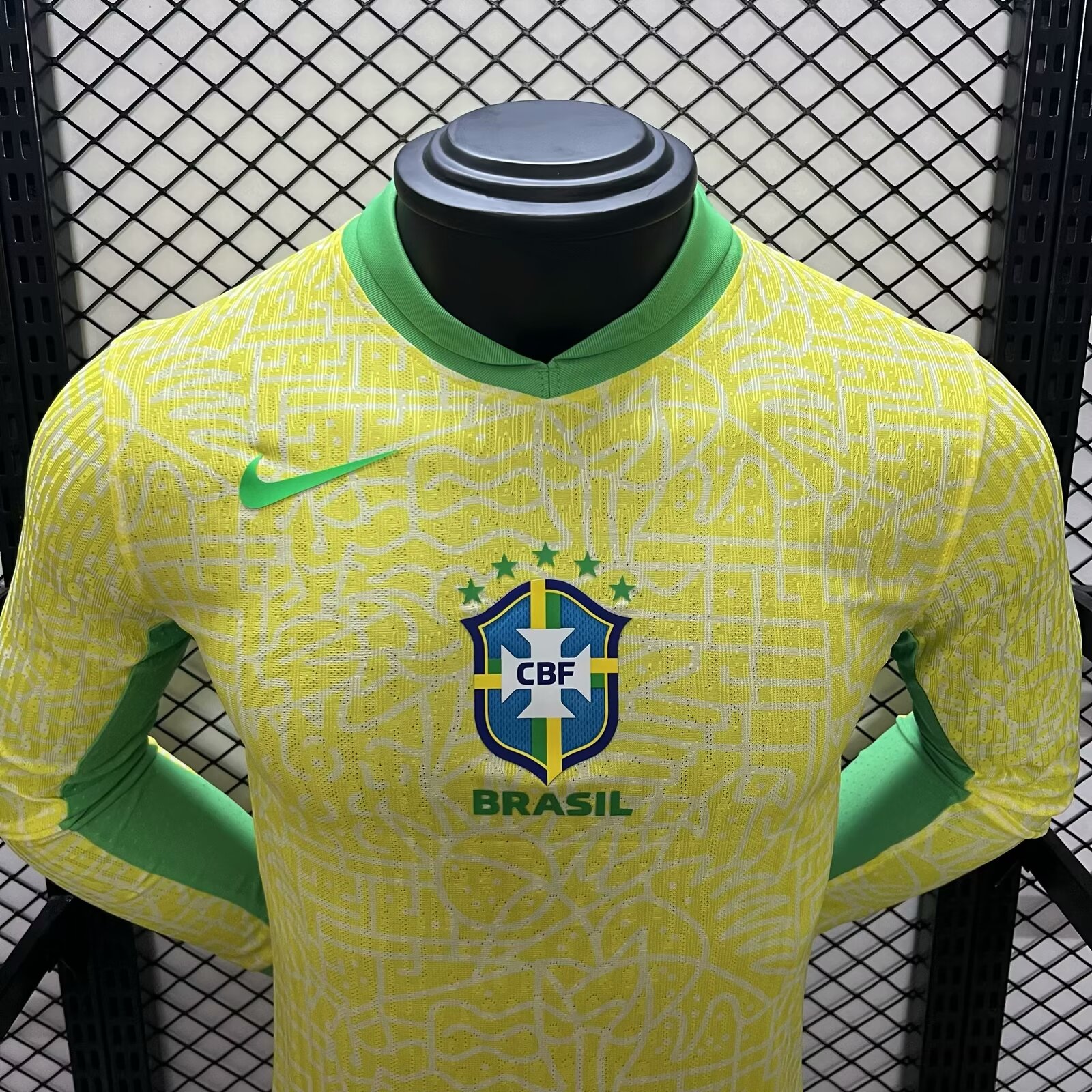 AlphaJersey-Brazil 2024 Home Long Sleeve Stadium Jersey - Player Version