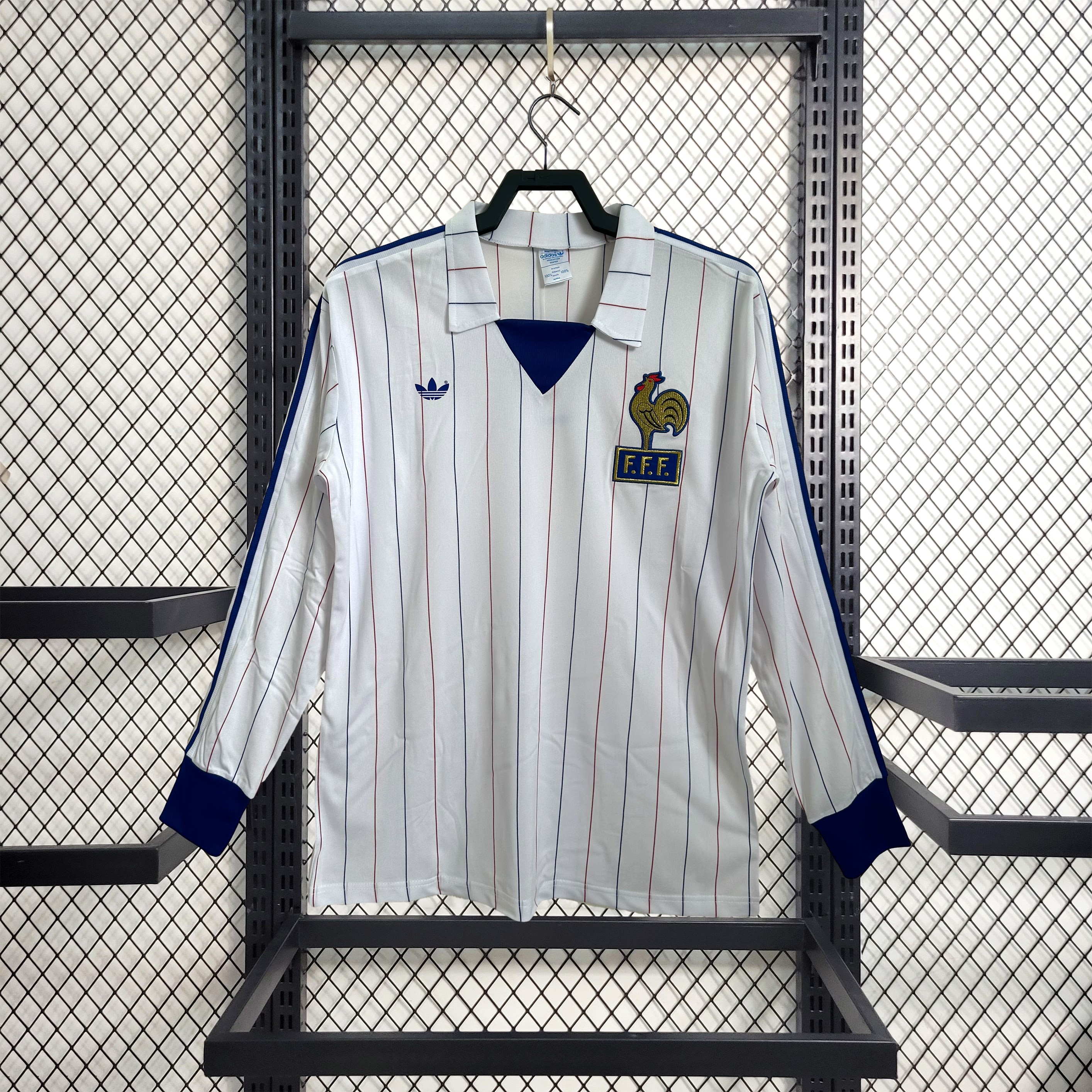 AlphaJersey-Retro France 1980-82 Away Long Sleeve Jersey