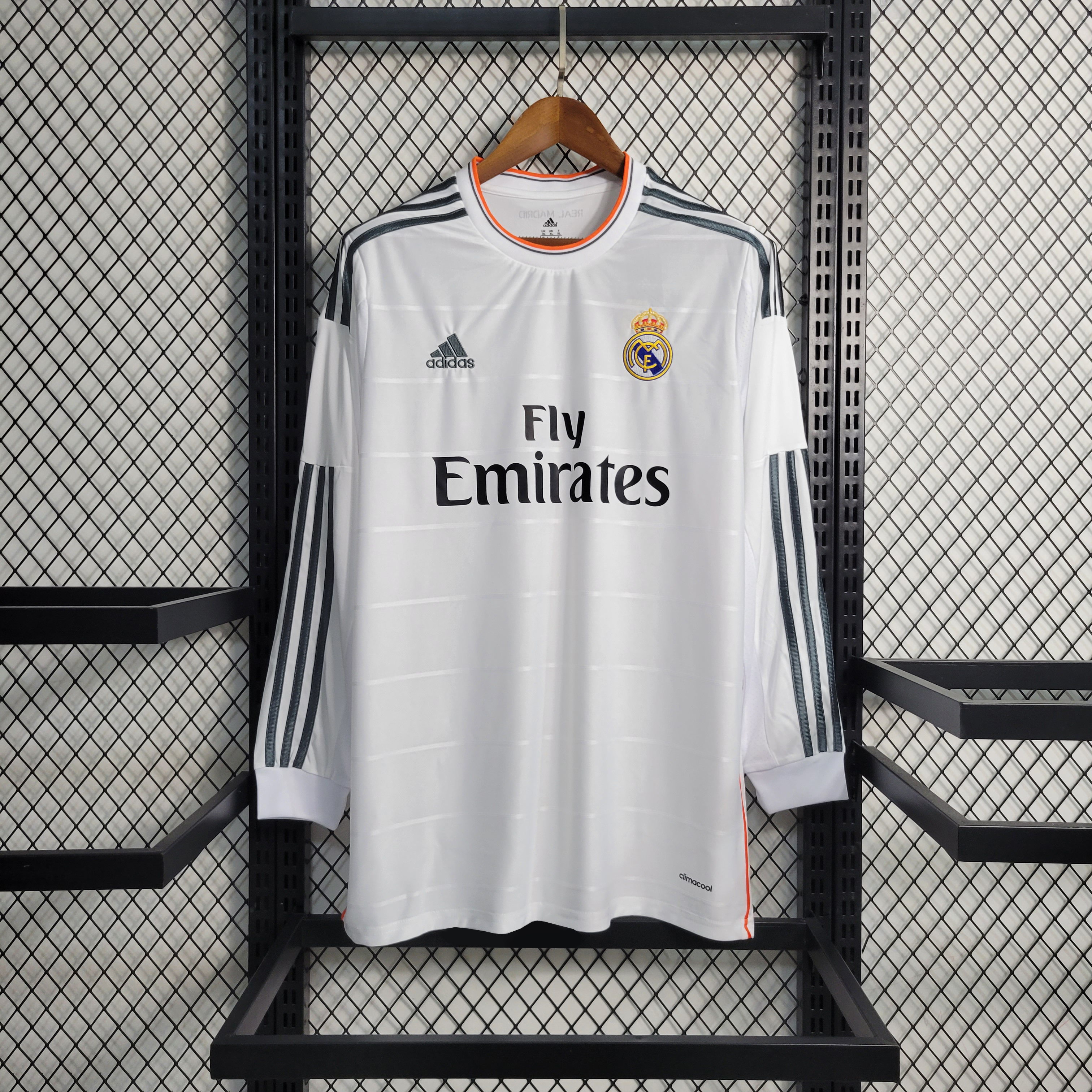 AlphaJersey-Retro Real Madrid 13-14 Home Stadium Long Sleeve Jersey