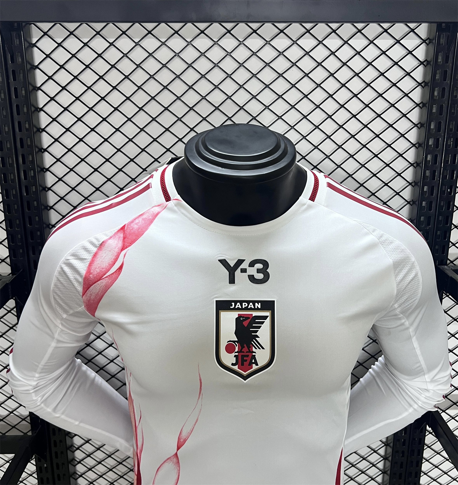 AlphaJersey-Japan 2024 Y3 Away Long Sleeve Jersey - Player Version