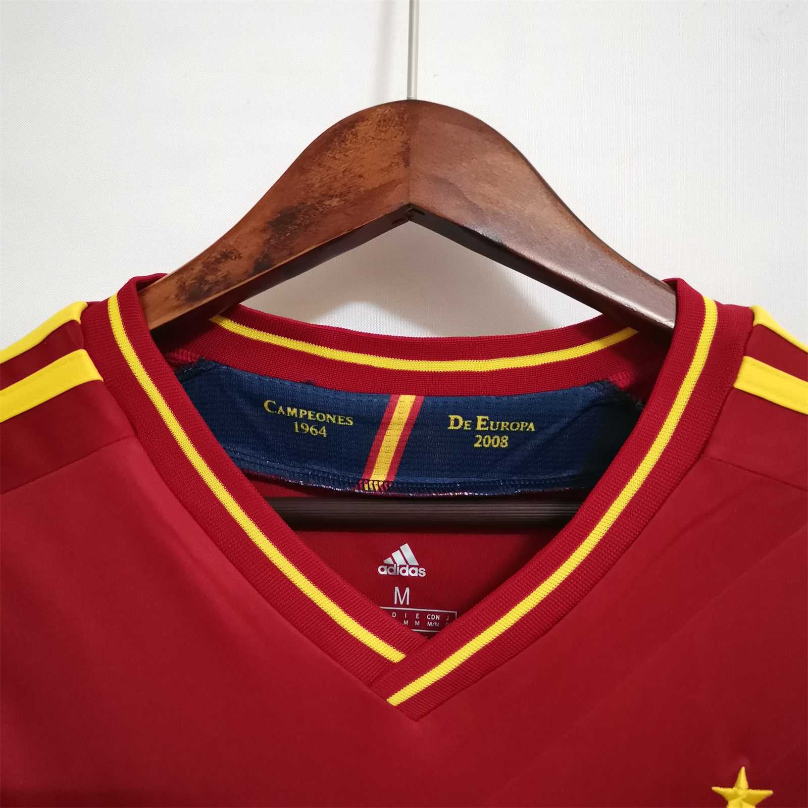 AlphaJersey-Retro Spain 2012 Home Stadium Jersey