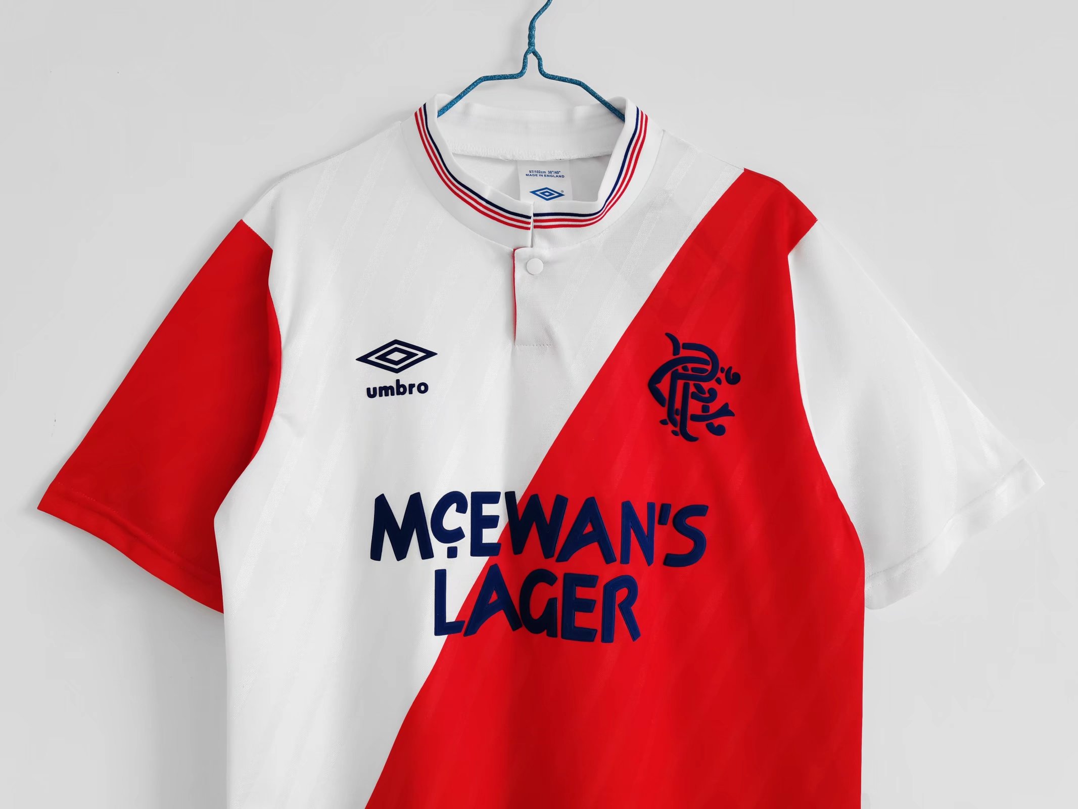 AlphaJersey-Retro Glasgow Rangers 1987-88 Away Stadium Jersey