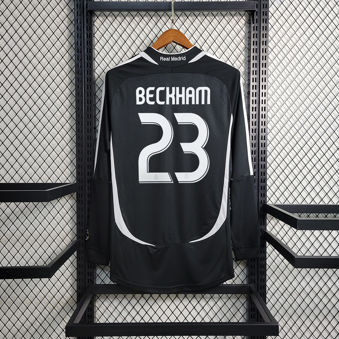 AlphaJersey-Real Madrid Retro 06-07 Away Long Sleeve Jersey