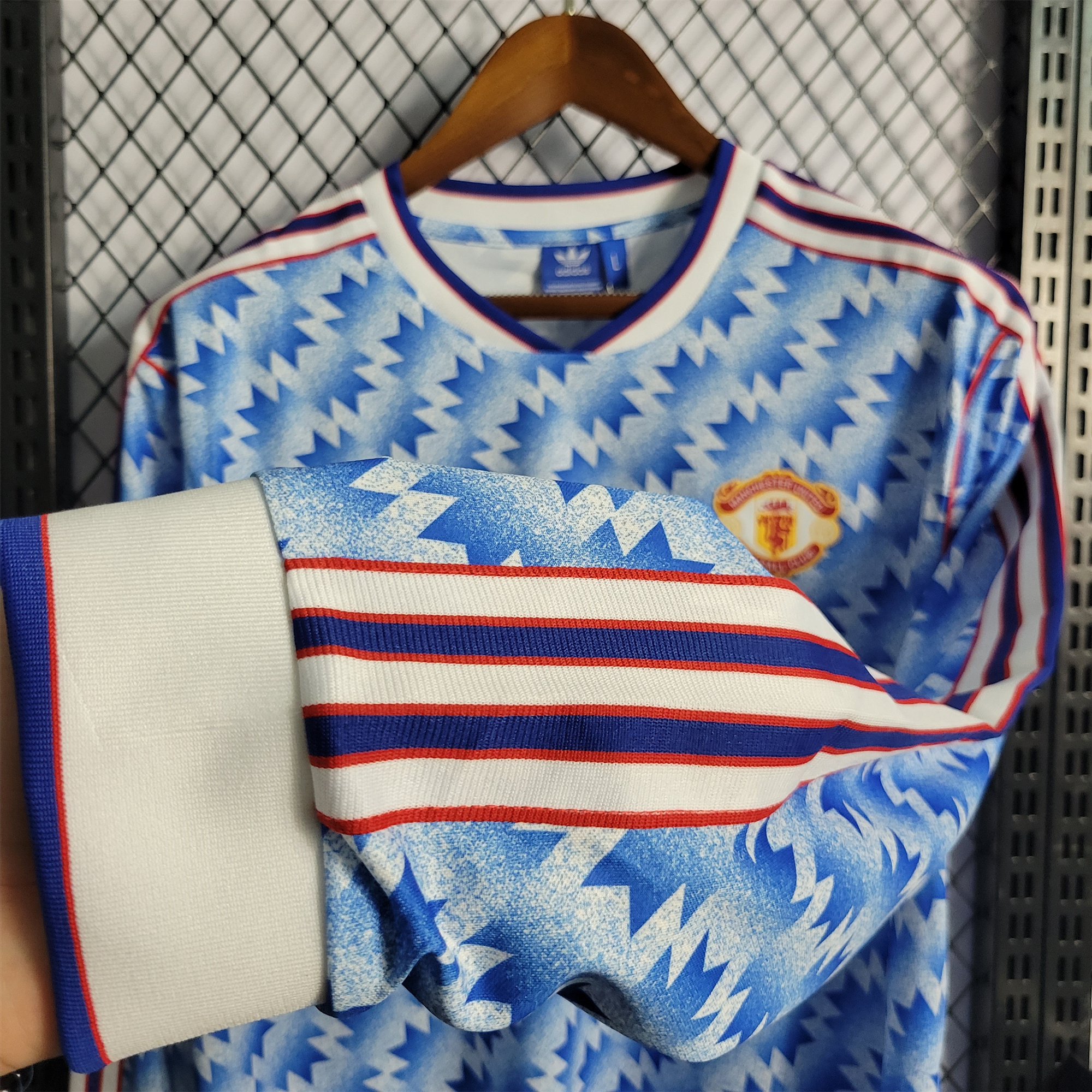 AlphaJersey-Retro Manchester United 90-92 Away Long Sleeve Jersey