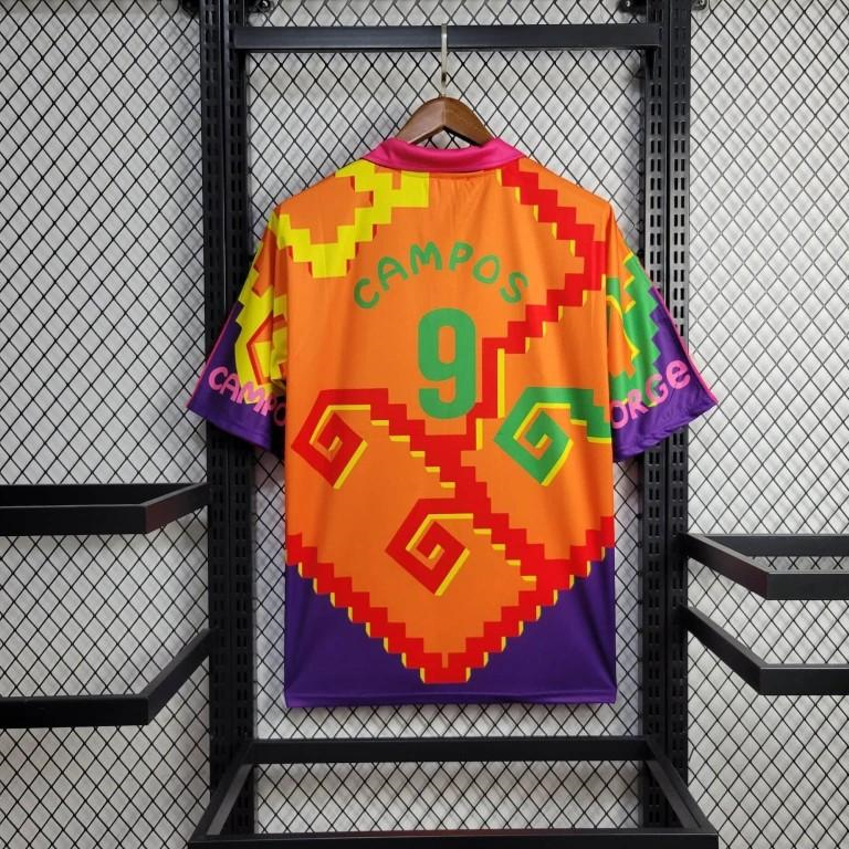 AlphaJersey-Retro Mexico 1995 Goalkeeper Purple Orange Jersey